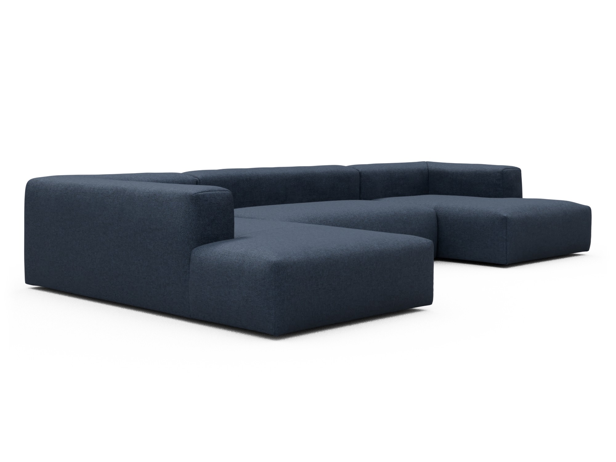 Skandi Home Wohnlandschaft Fred Relax-Ecke links mit 2-Sitzer und Chaiselongue rechts Sama-Deep-Blue moebelfaktor
