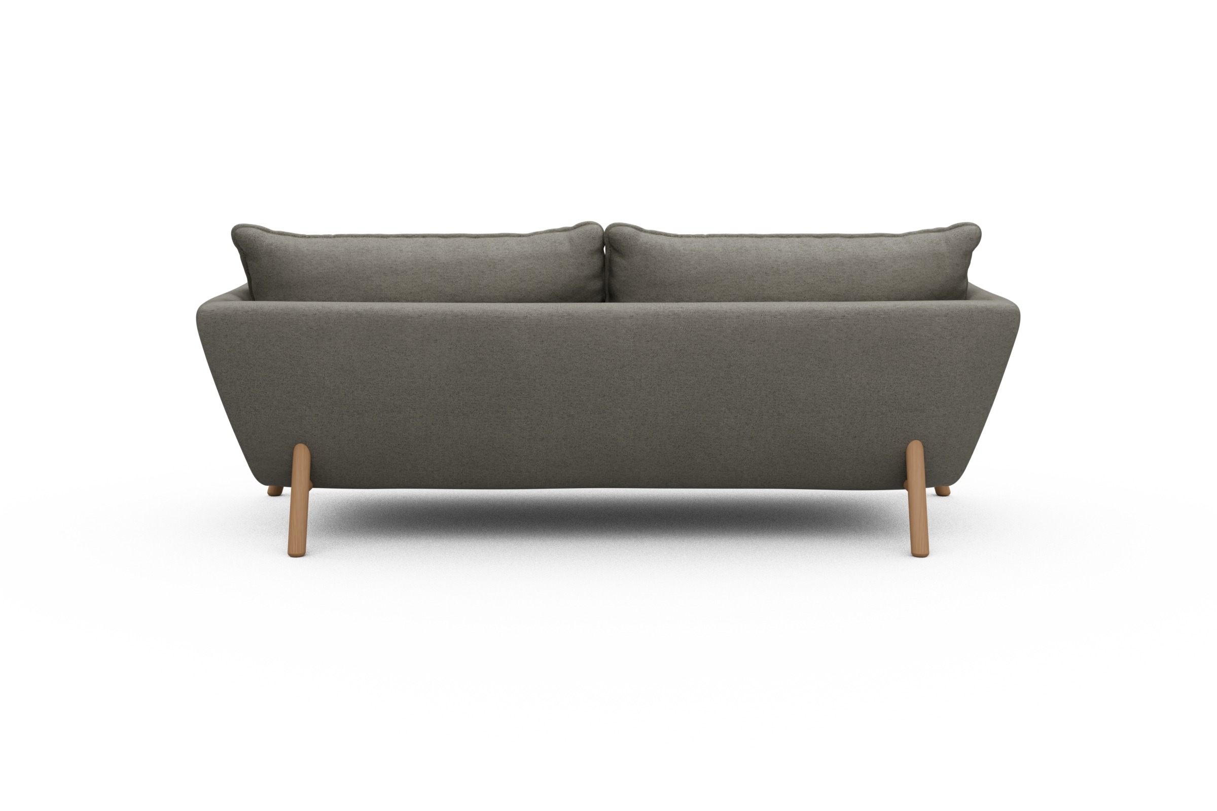 Sofa Emil PREMIUM 3-Sitzer Beinfarbe Eiche Natur Denari-Warm-Grey