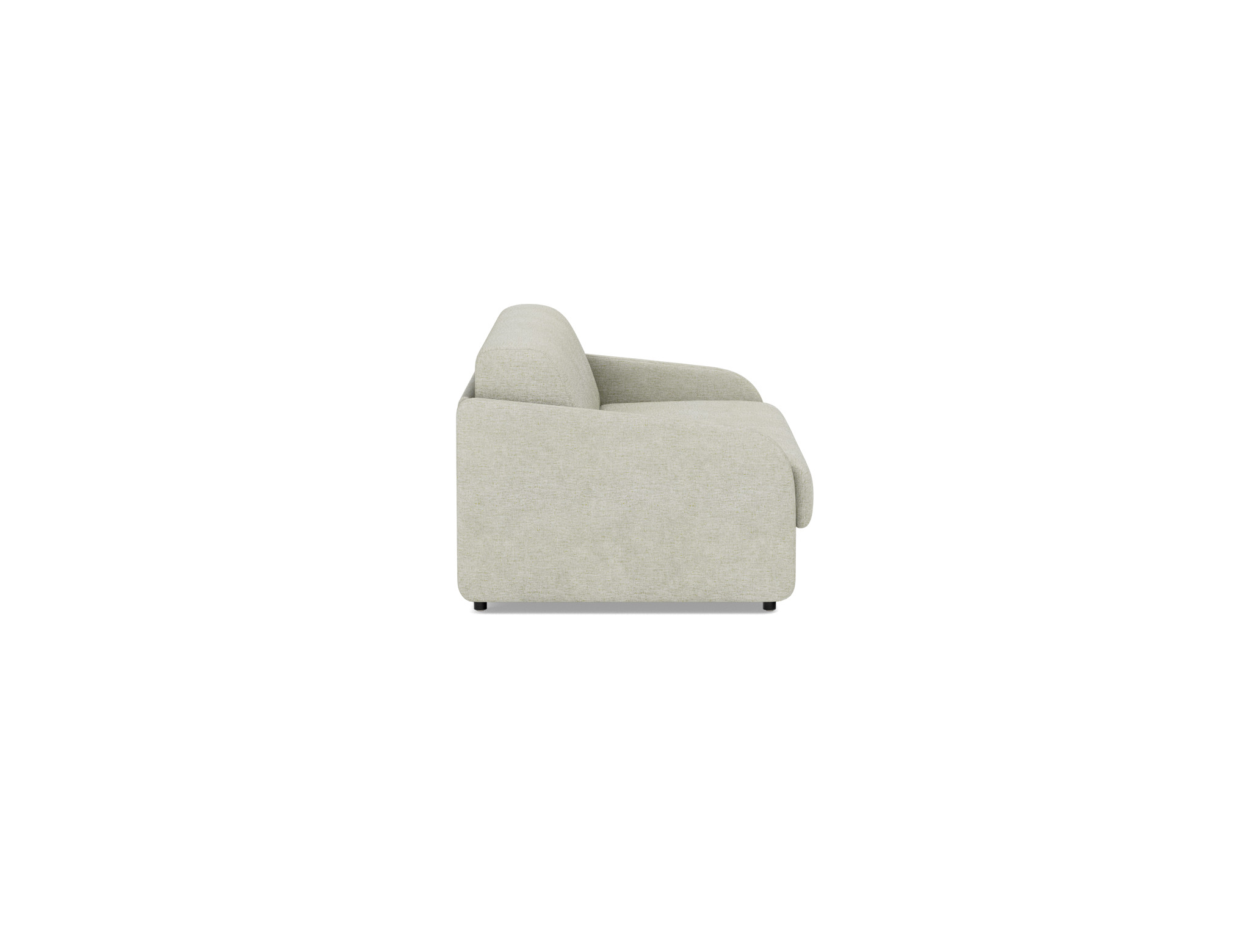Schlafsofa Eivor mit Taschenfederkernmatratze 140 Flachgewebe Avella 280-Sand