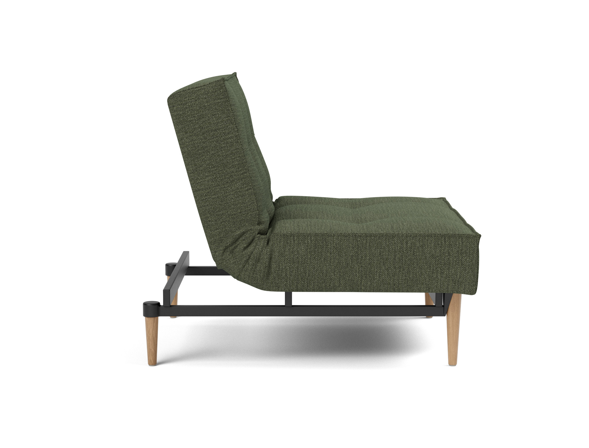 Sessel Splitback Strukturierter Stoff Taura 353-Forest Beine Styletto Eiche hell