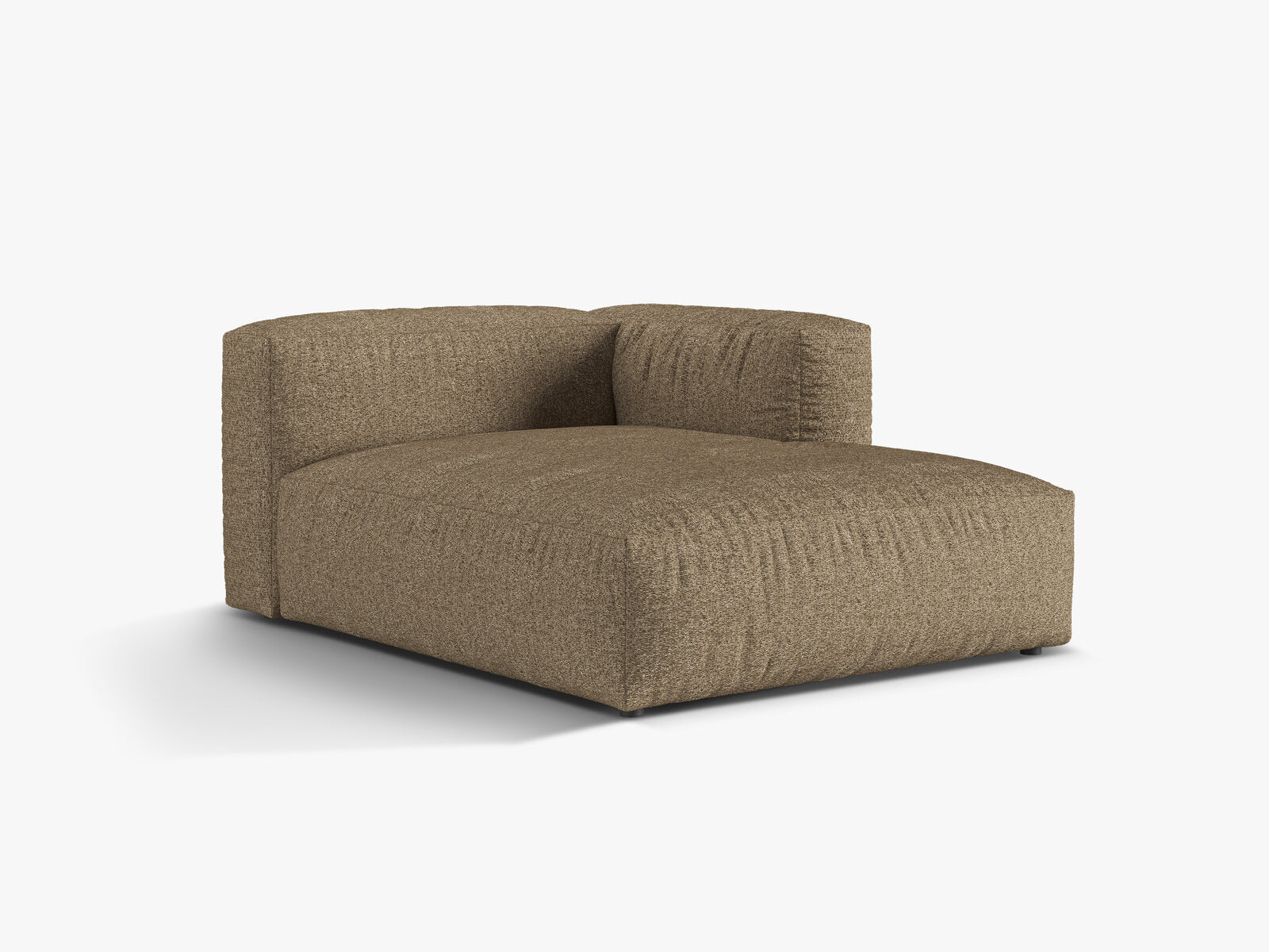 Micadoni Recamiere Martina 1-Sitzer Rechts Boucle Monet Cappuccino