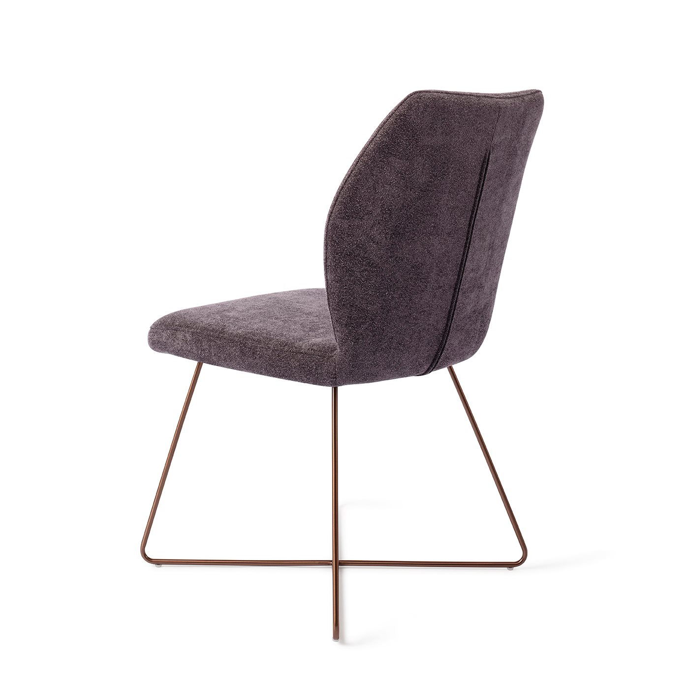 Jesper Home Esszimmerstuhl Ikata Almost-Black Cross Rosa