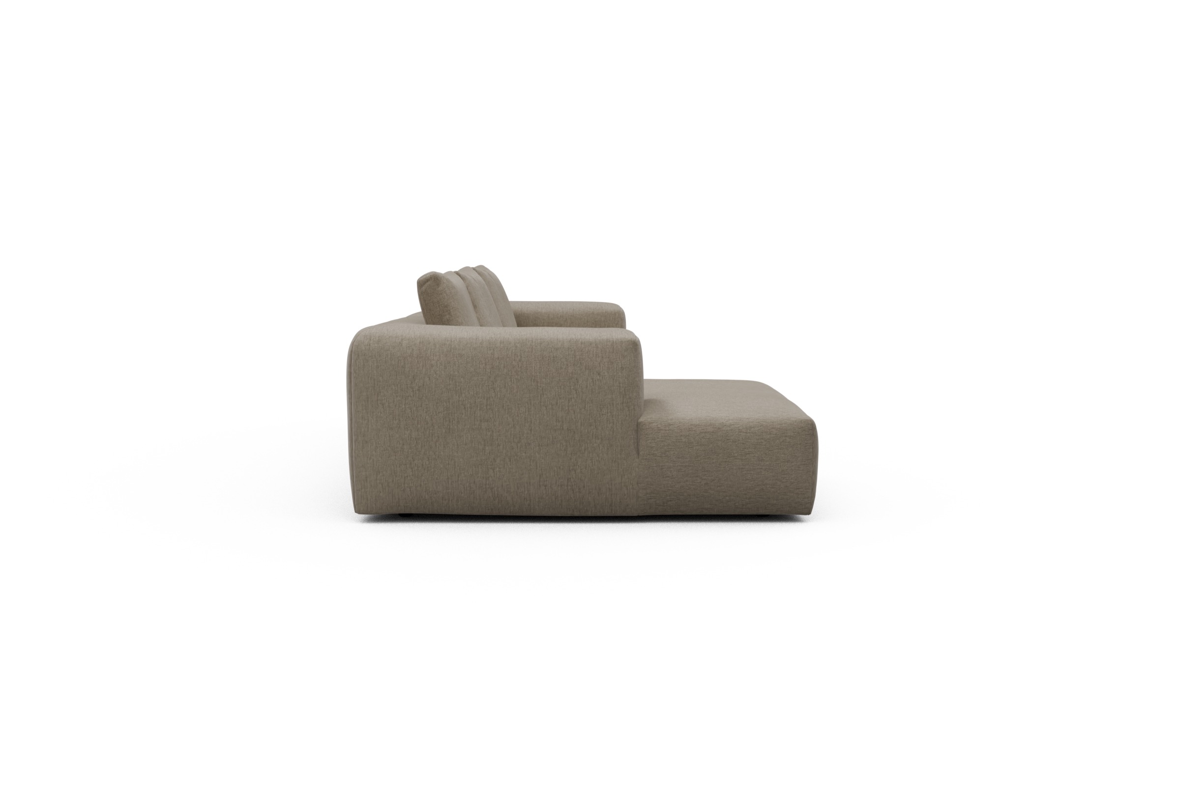 Ecksofa Fred Chaiselongue links mit 2,5-Sitzer Smooth-Belge