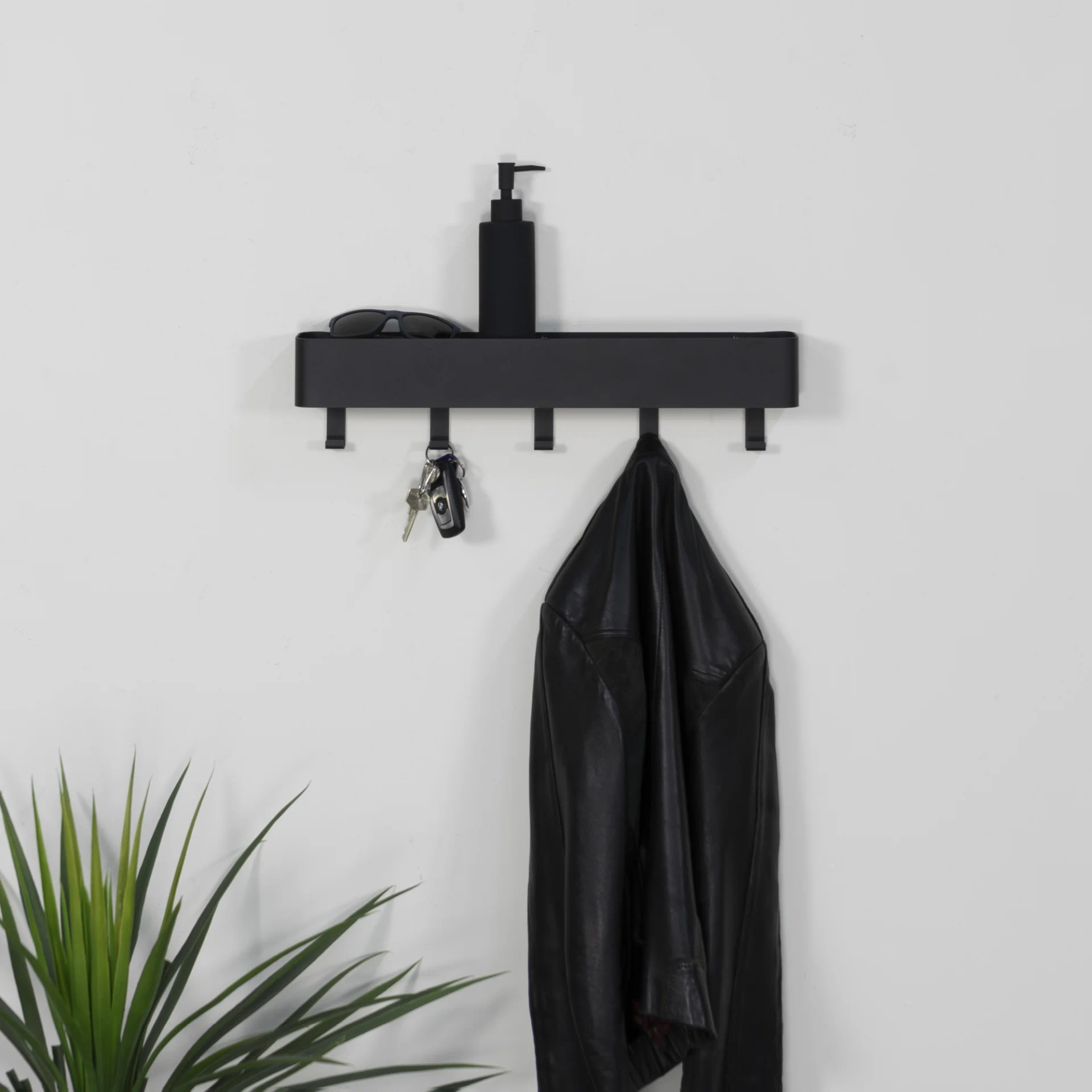 Spinder Design Wandgarderobe Dax Play 5 Schwarz