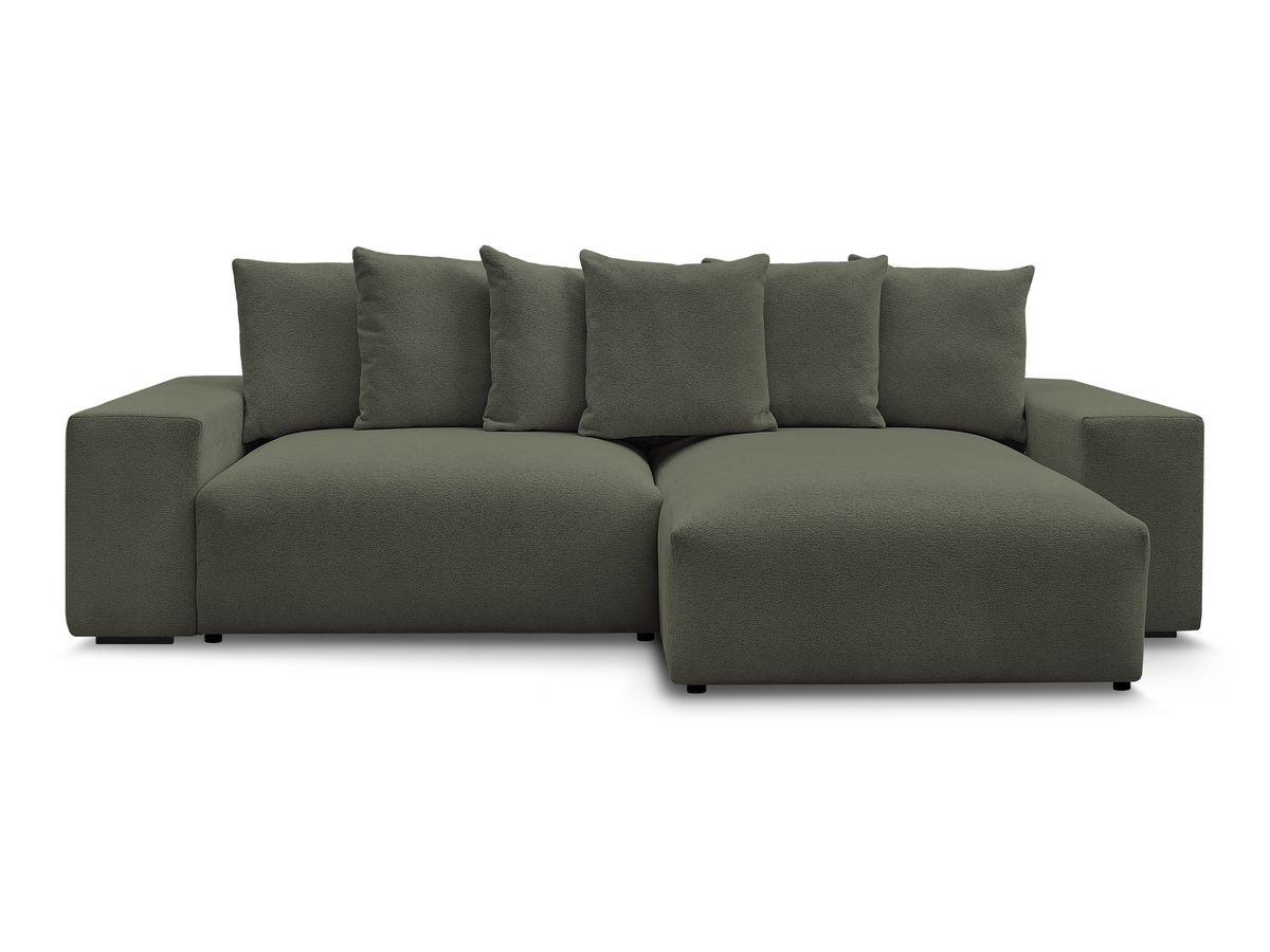 Bobochic Voltaire Ecksofa 310 × 174 cm Melange-Stoff Grün