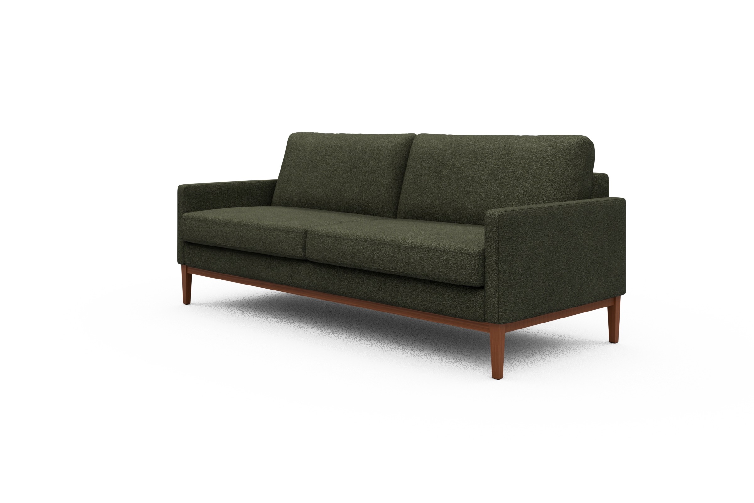 Sofa Bodo 3-Sitzer Boucle-Forest-Green