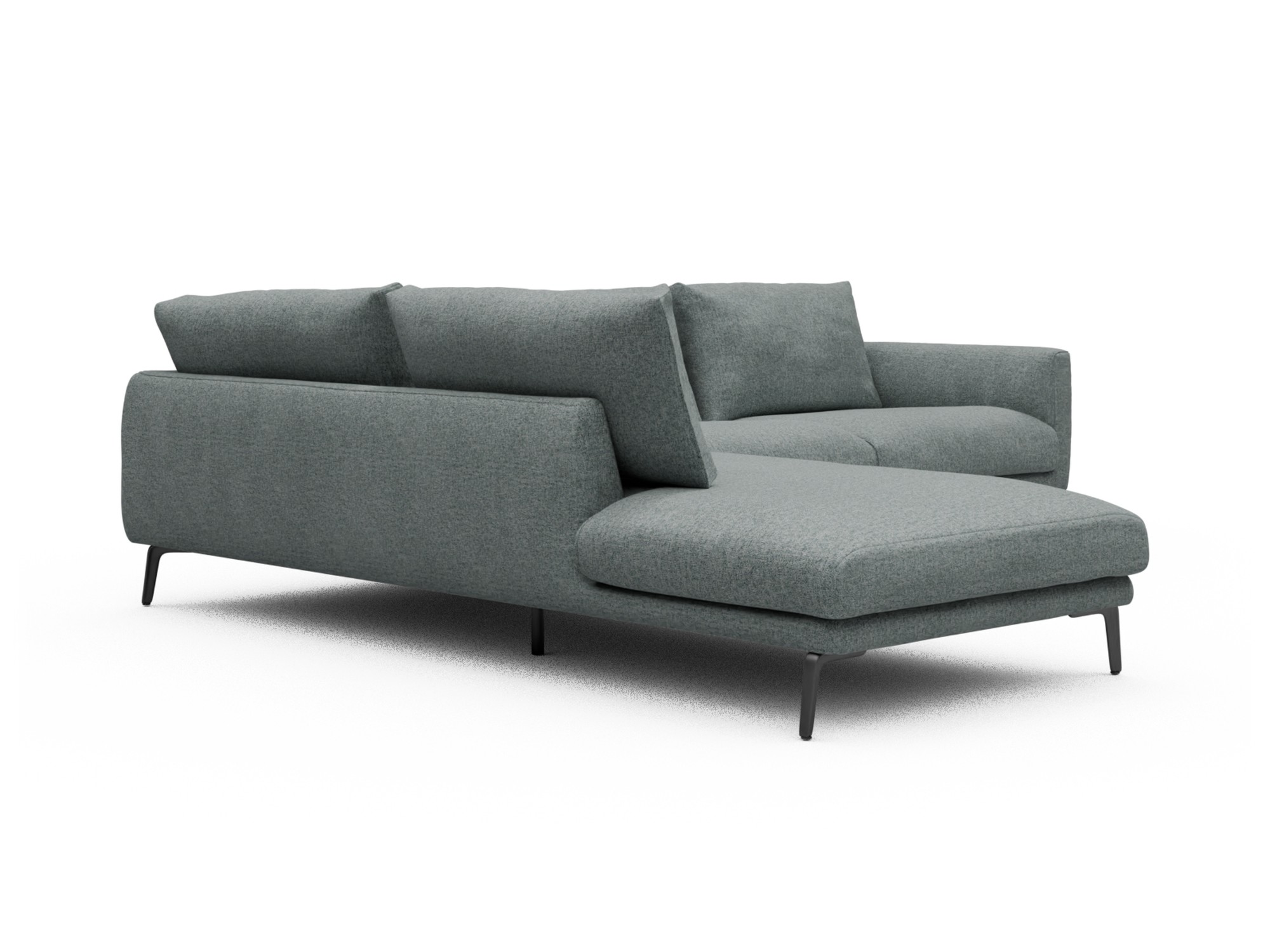 Skandi Home Ecksofa Karl Relax-Ecke links mit 2,5-Sitzer Casone-Light-Mixed-Green moebelfaktor