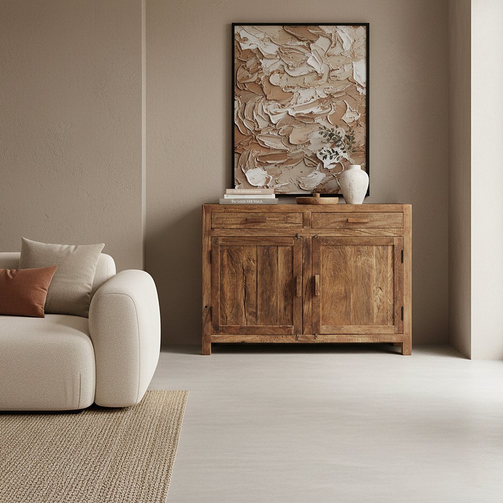 Raw Materials Sideboard Farmwood Recyclingholz 120cm