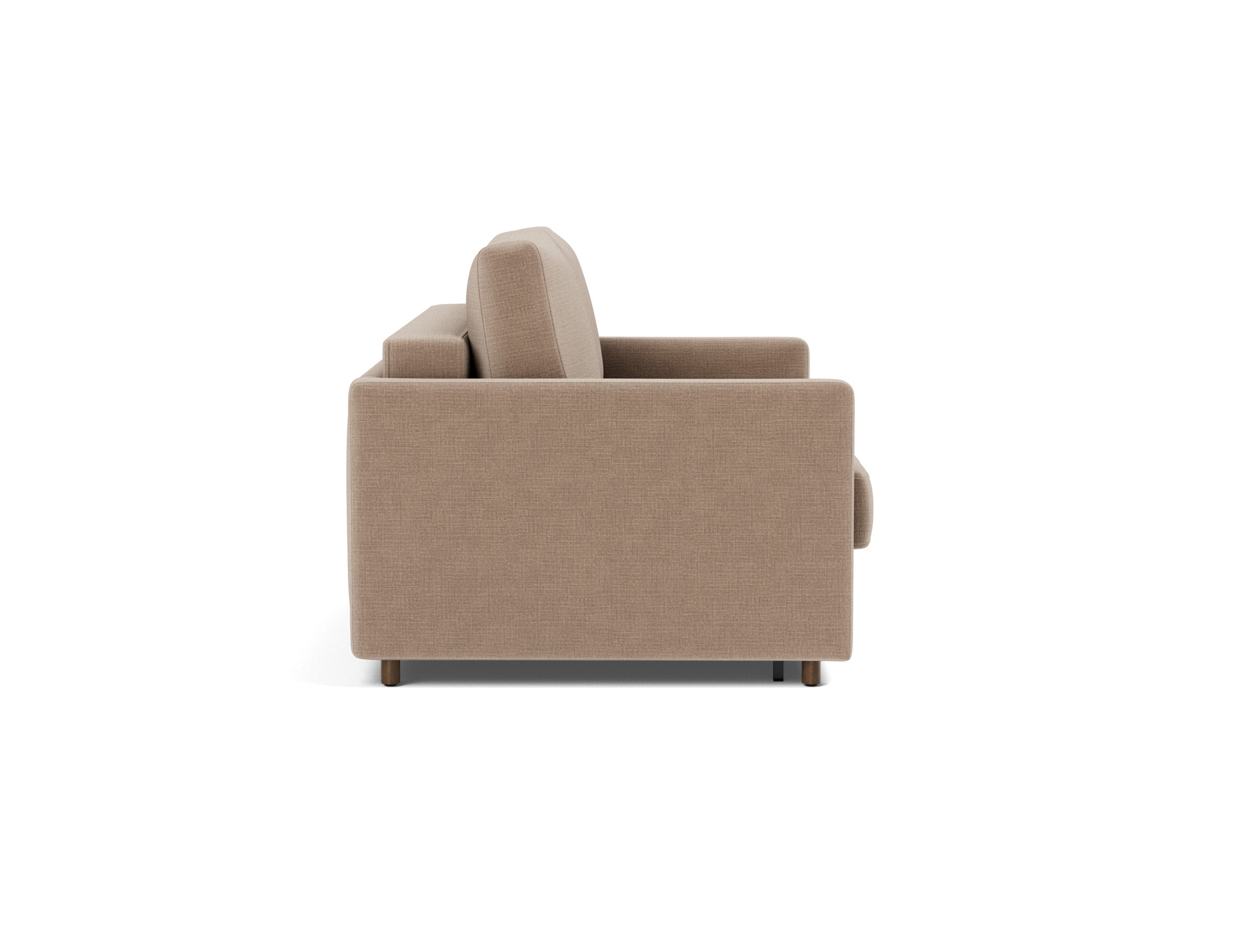 Schlafsofa Neah mit Slim-Armlehnen 140 Chenille Esina 417-Mocha