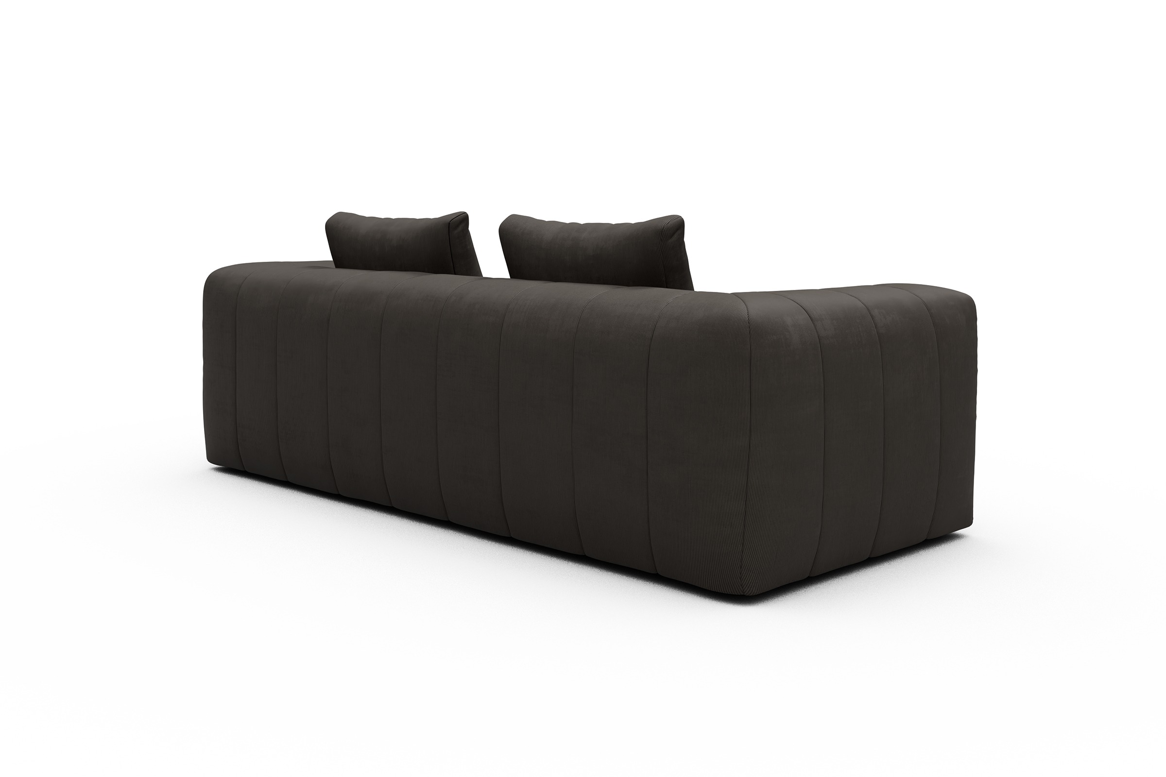 Sofa Hugo 3-Sitzer Cordufine-Taupe