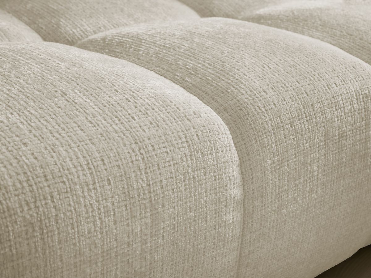 Bobochic Anakin Sofa 3-Sitzer, 2 Kissen Strukturstoff Beige