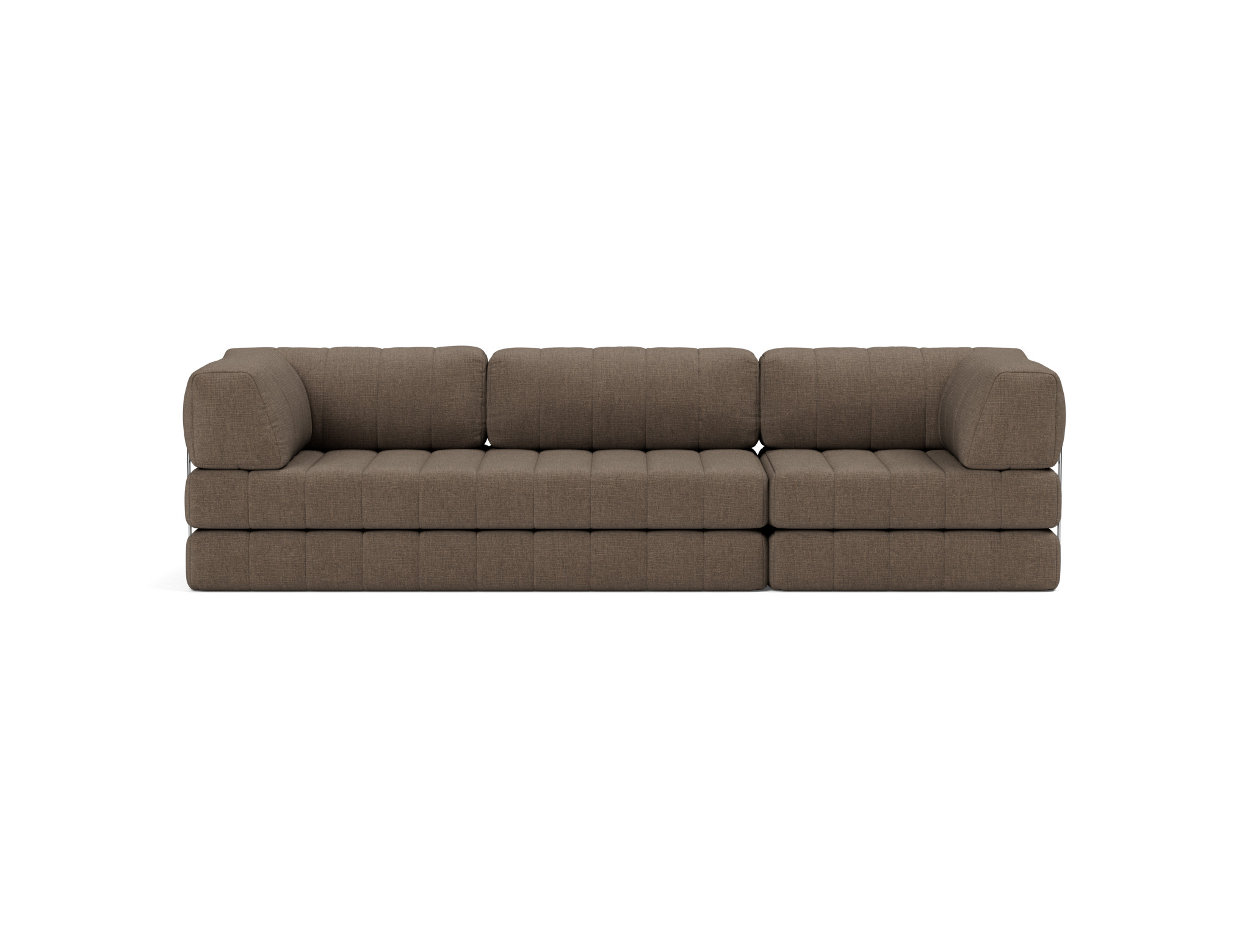 Schlafsofa CozyPad Grand mit Armlehnen Chenille Esina 411-Cedar-Brown