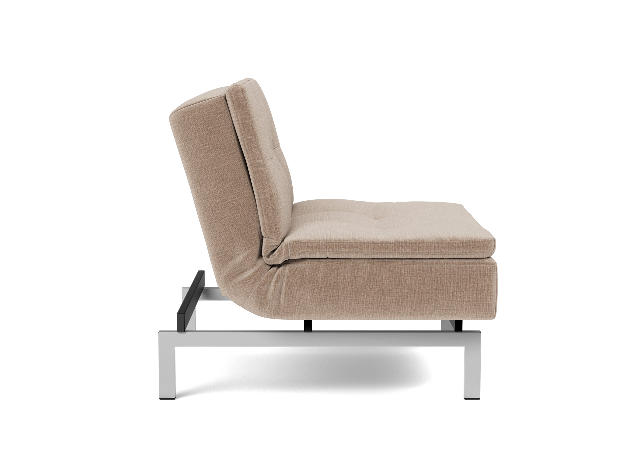 Sessel Dublexo Chenille Esina 417-Mocha Beine Chrom