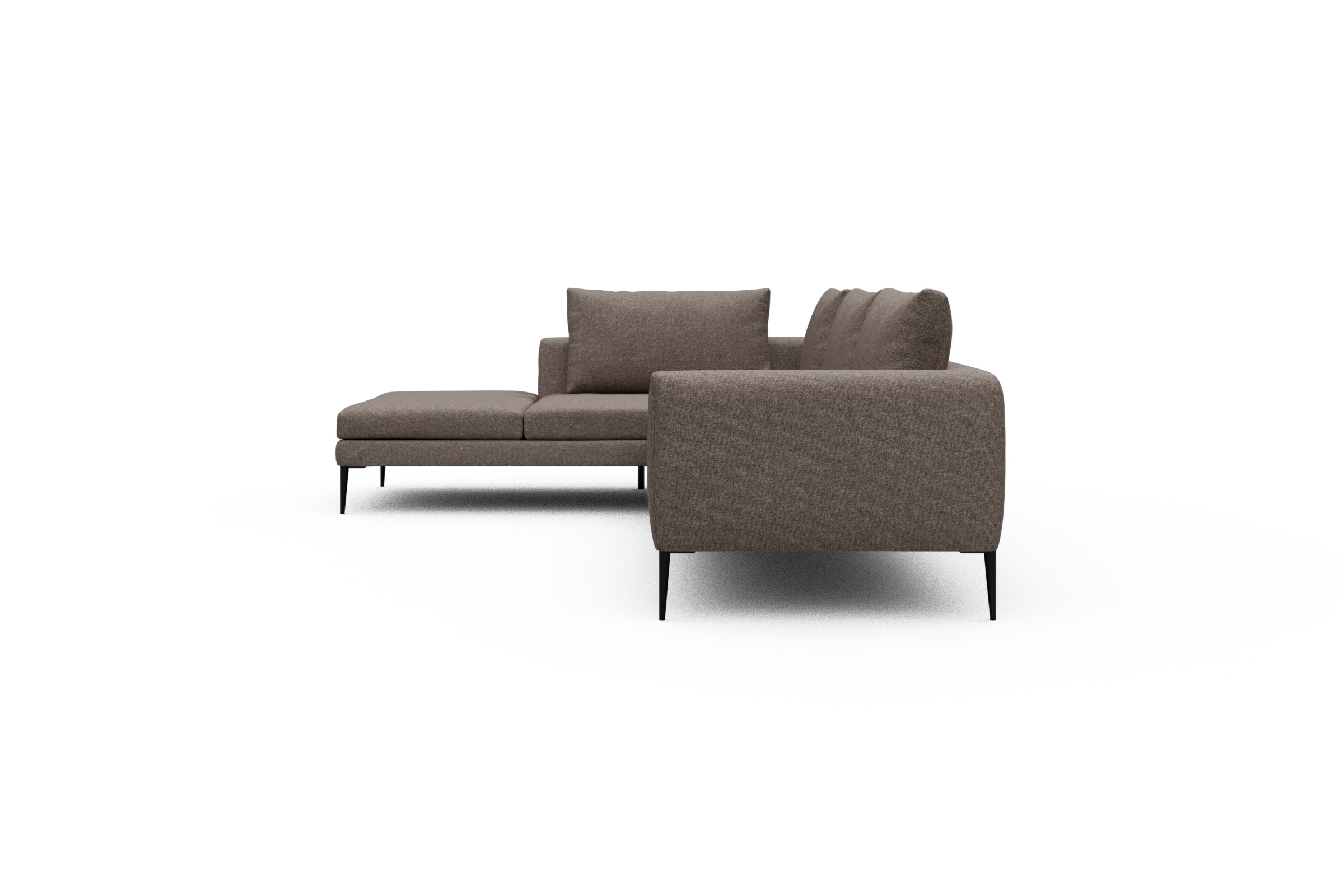 Ecksofa Paul Relax-Ecke rechts mit 3-Sitzer Sama-Stone