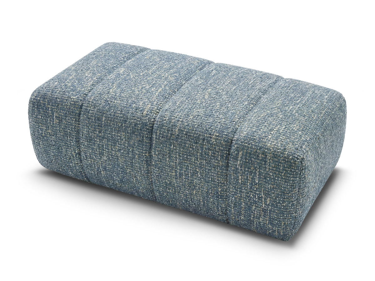Bobochic Nesty Pouf Melange-Stoff Blau