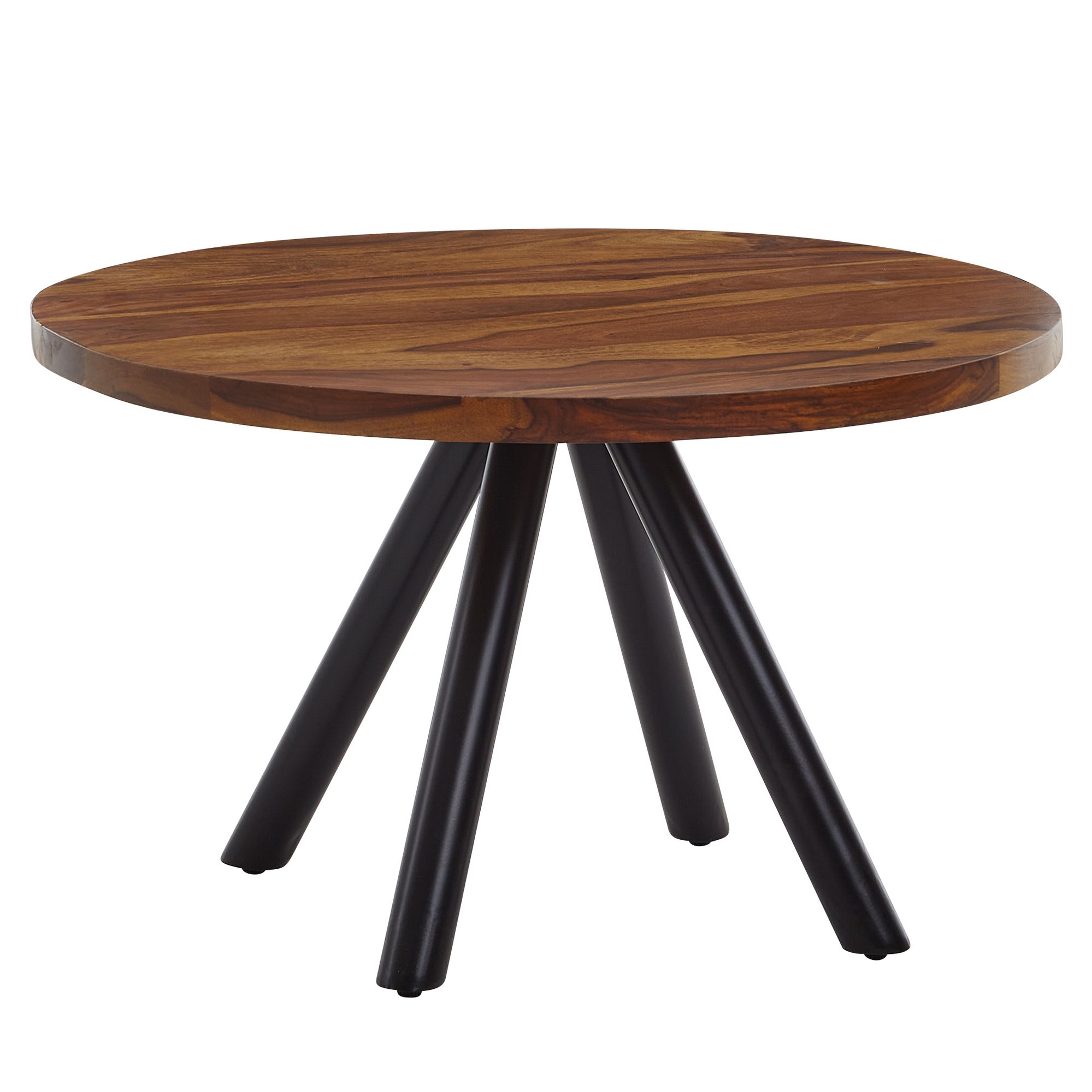 Couchtisch Njardvik Sheesham Massivholz Ø 60 cm