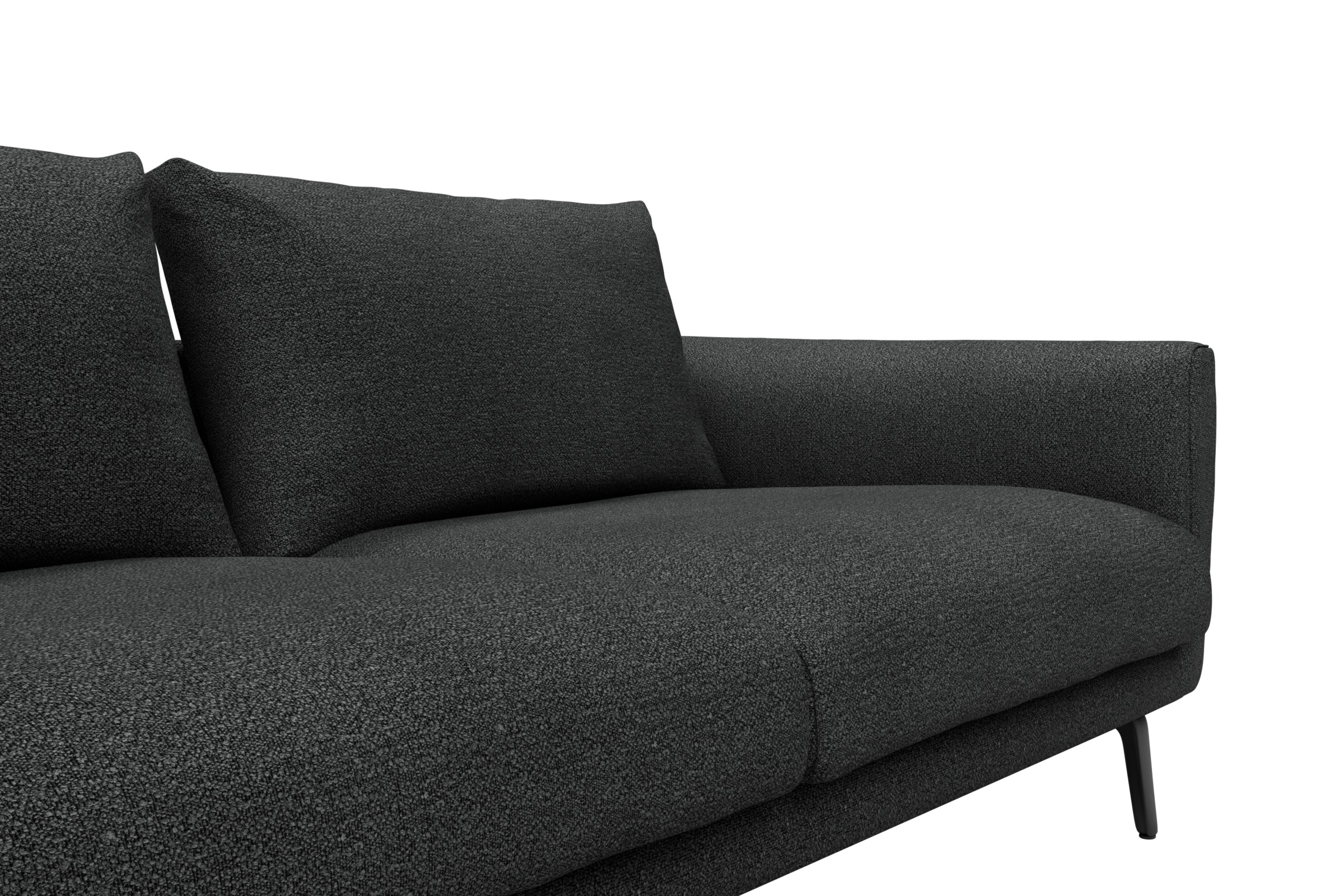 Sofa Karl 2-5-Sitzer Boucle-Charcoal
