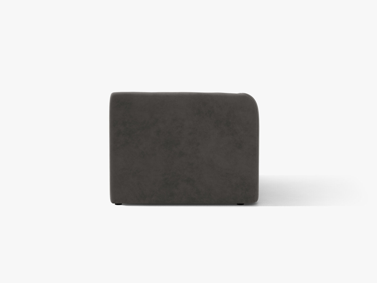 Micadoni Eckmodul Miley 1-Sitzer Samt Venus Grau Links