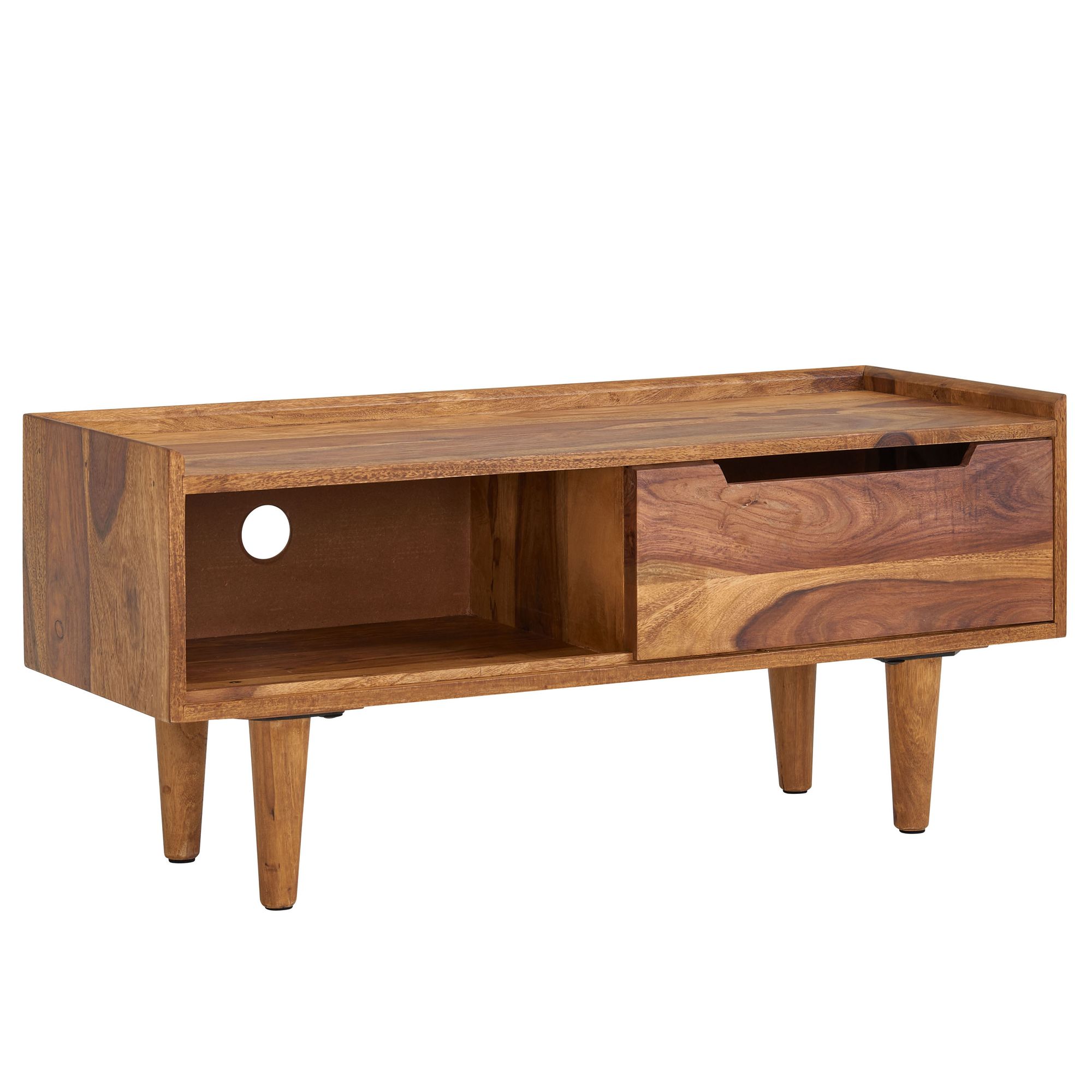 TV-Board Anholt Sheesham Massivholz 95 × 34 × 44 cm