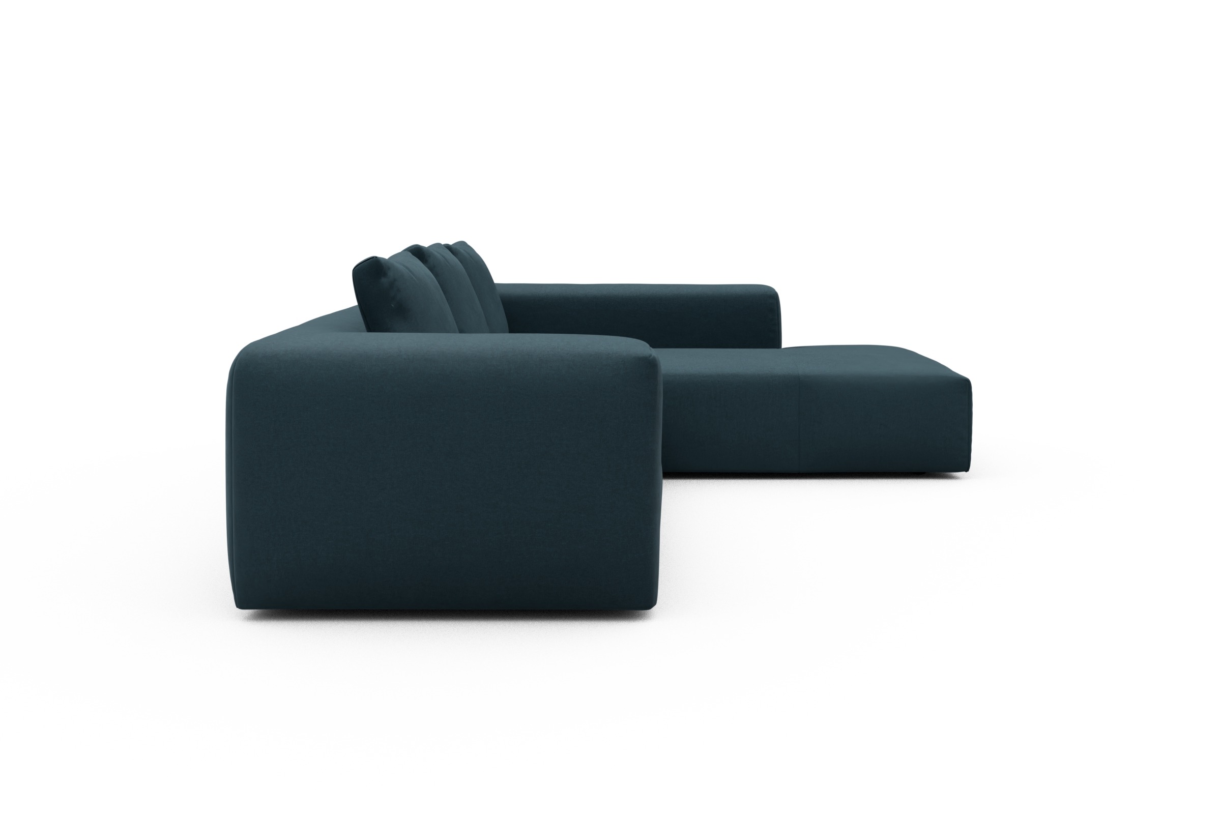 Ecksofa Fred Relax-Ecke rechts mit 2,5-Sitzer Satya-Indigo