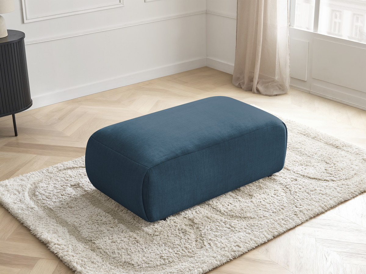 Bobochic Jana Pouf 63 × 114 cm Samt Blau