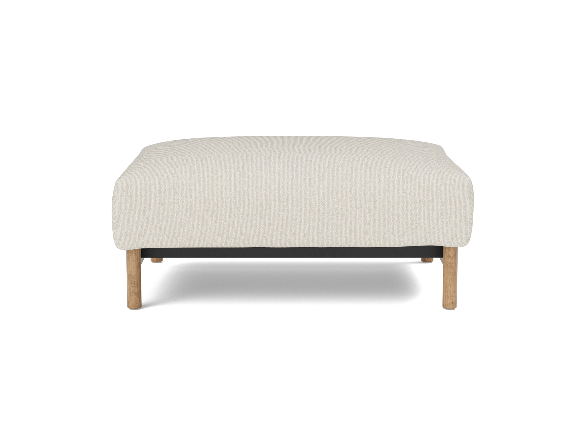 Hocker Malloy Boucle Skandi 531-Off-White Beine Eiche