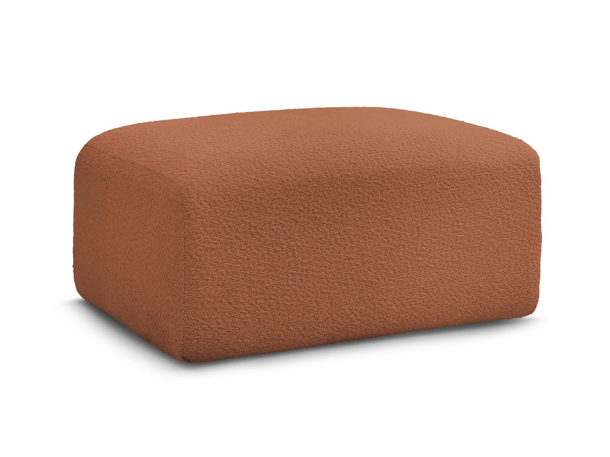 Bouclé-Stoff · Orange