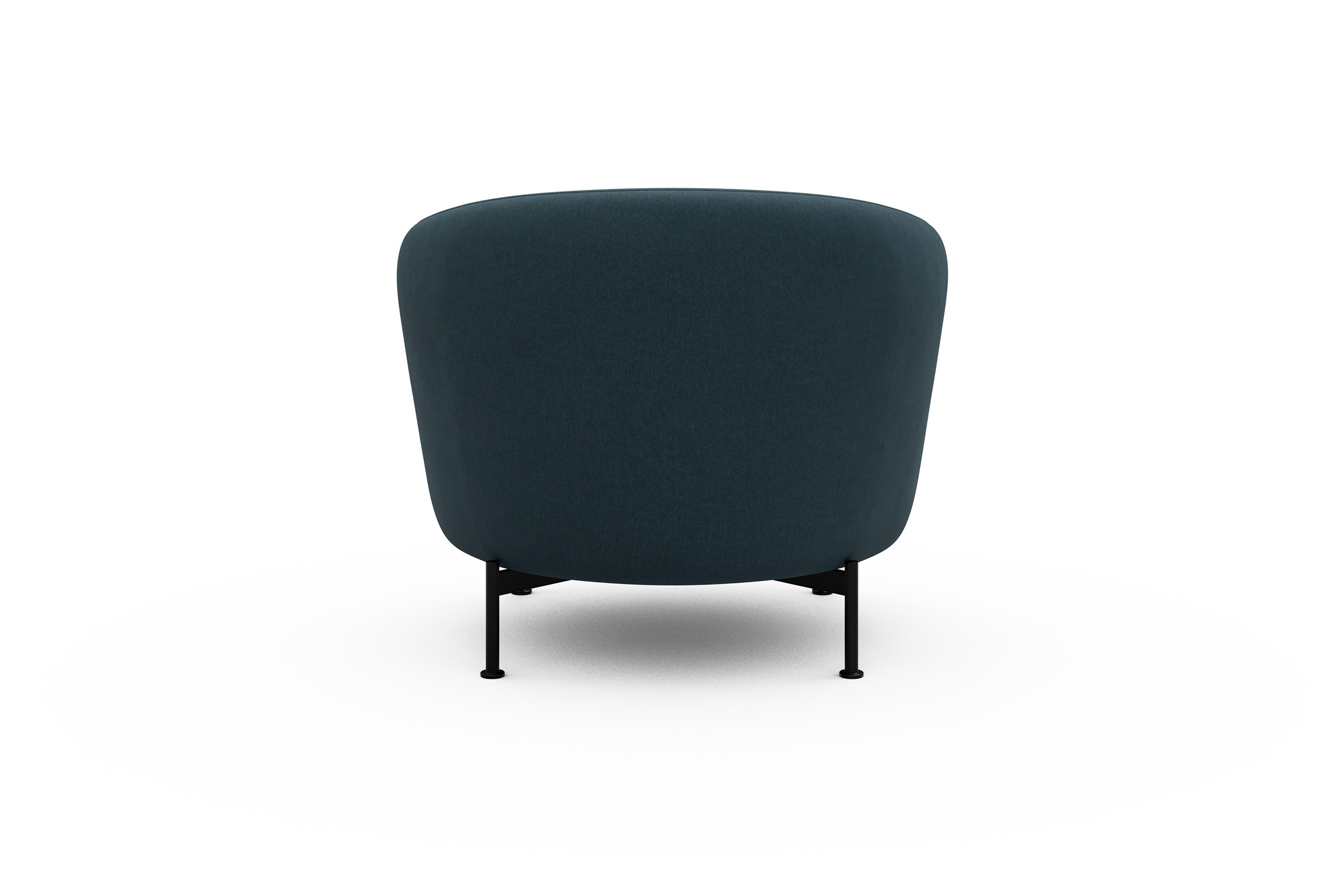 Sessel Ronda X-Metallgestell Schwarz Satya-Indigo