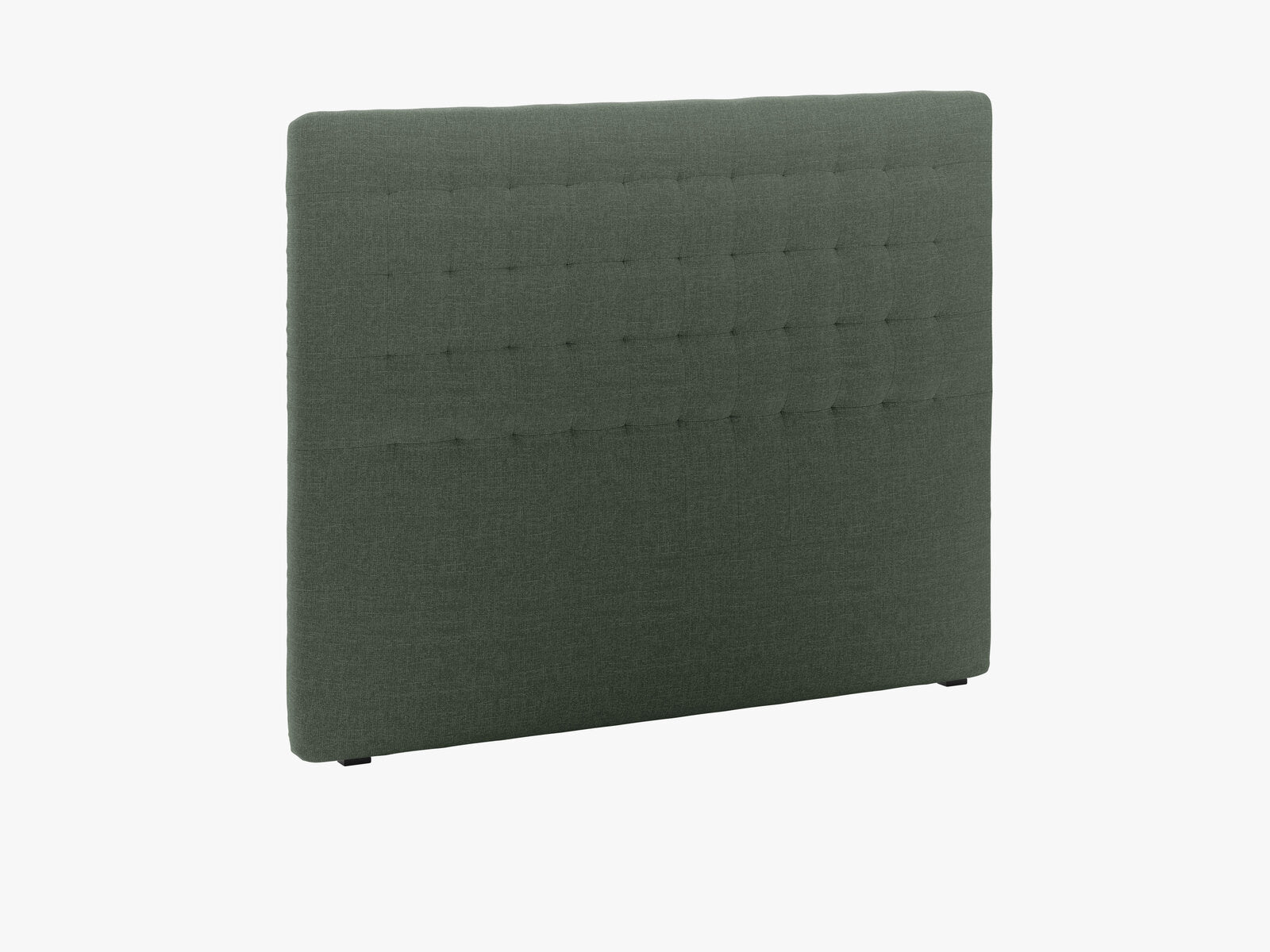 Micadoni Nova Samtiger Kopfteil 120 cm (H 120 cm) Strukturierter Stoff Liberty Moosgrün 160x120