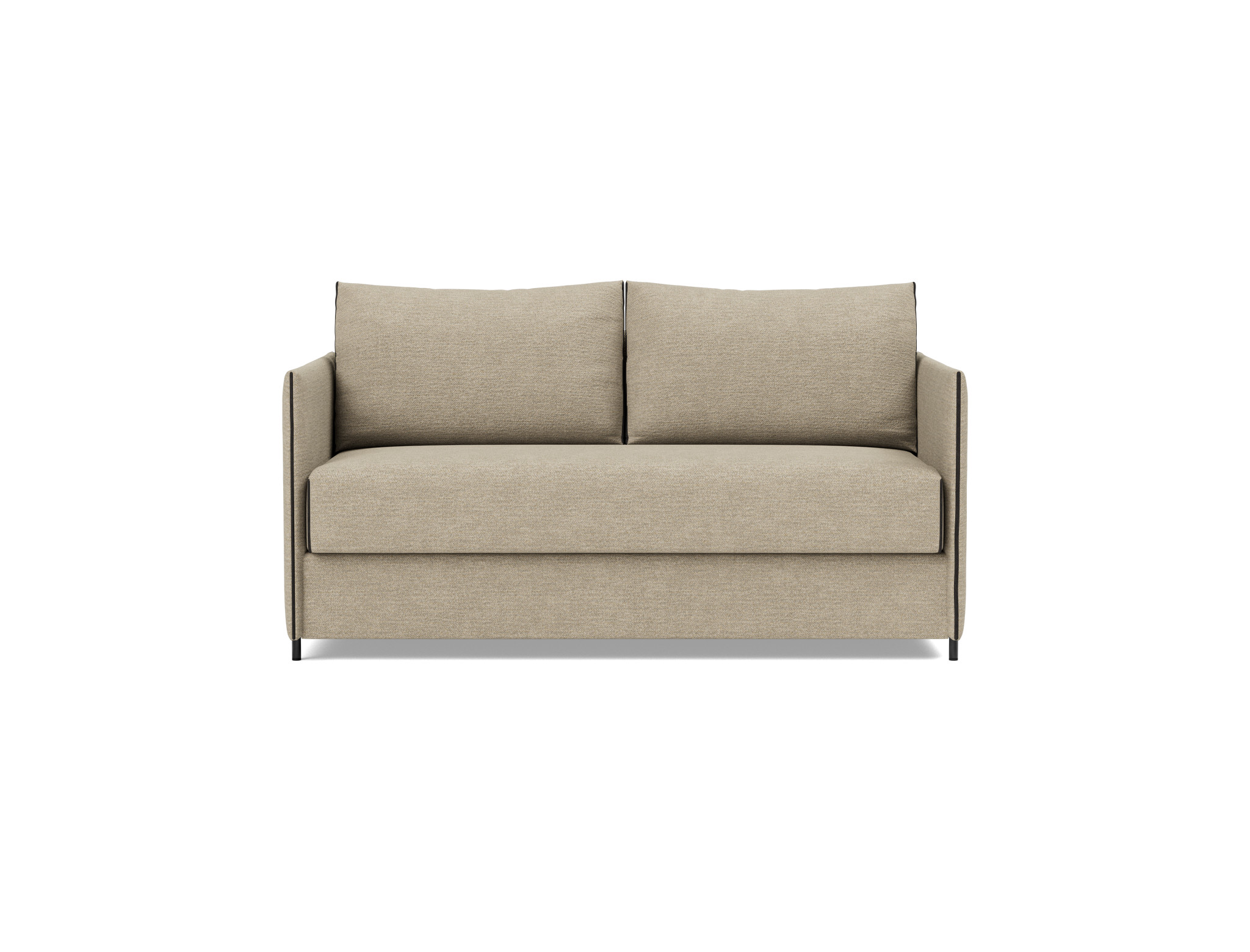 Schlafsofa Luoma Strukturierter Stoff Taura 356-Sand