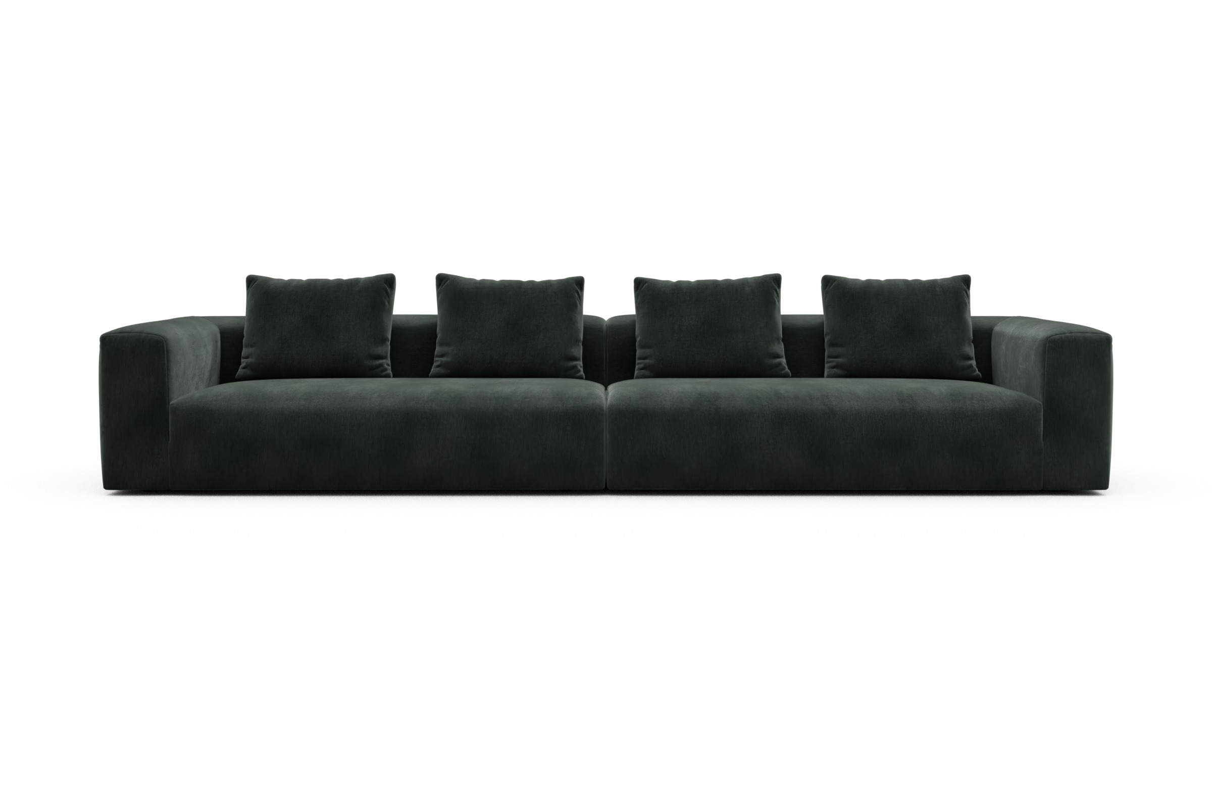 Skandi Home Modulares XXL Sofa Fred 5-Sitzer Smooth-Laurel-Green moebelfaktor