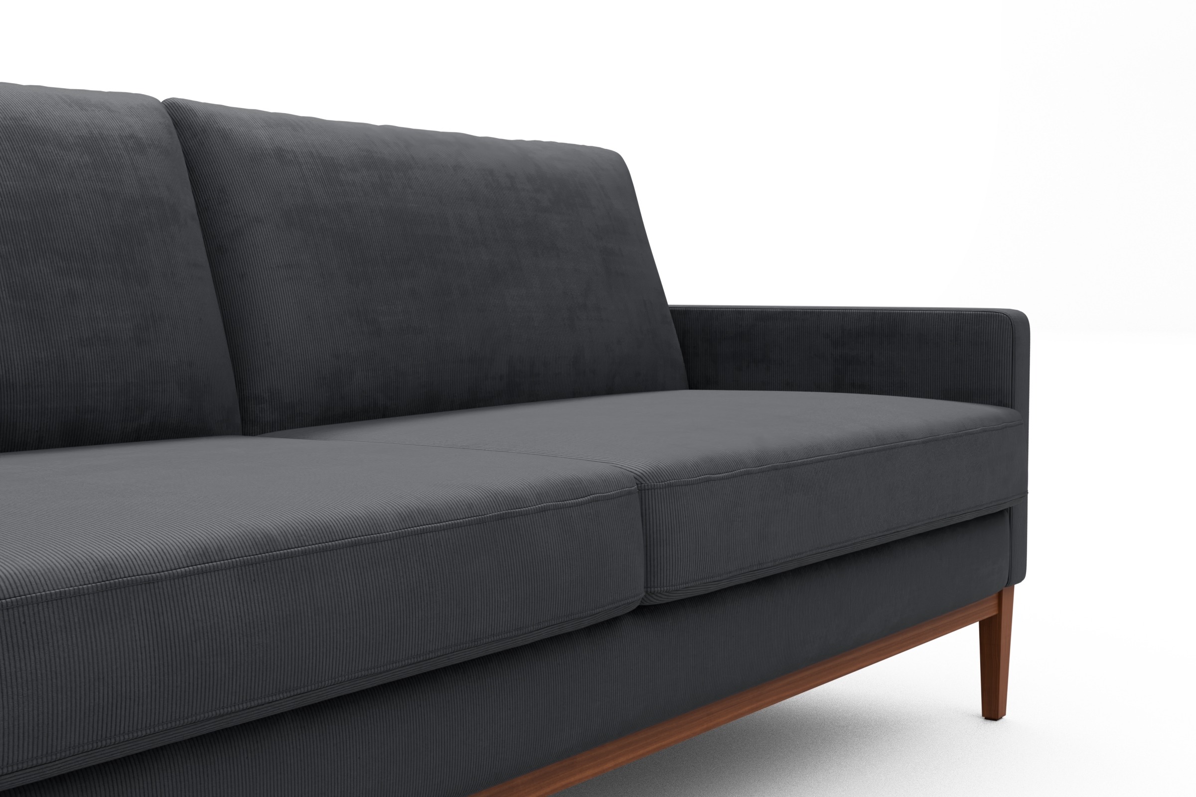 Sofa Bodo 3-Sitzer Cordufine-Slate-Grey