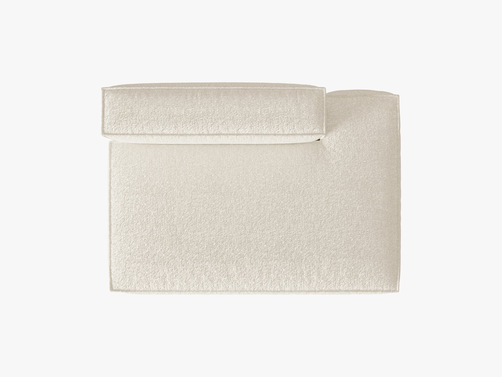 Micadoni Modul Nuria 3-Sitzer Rechts Boucle Elfenbein