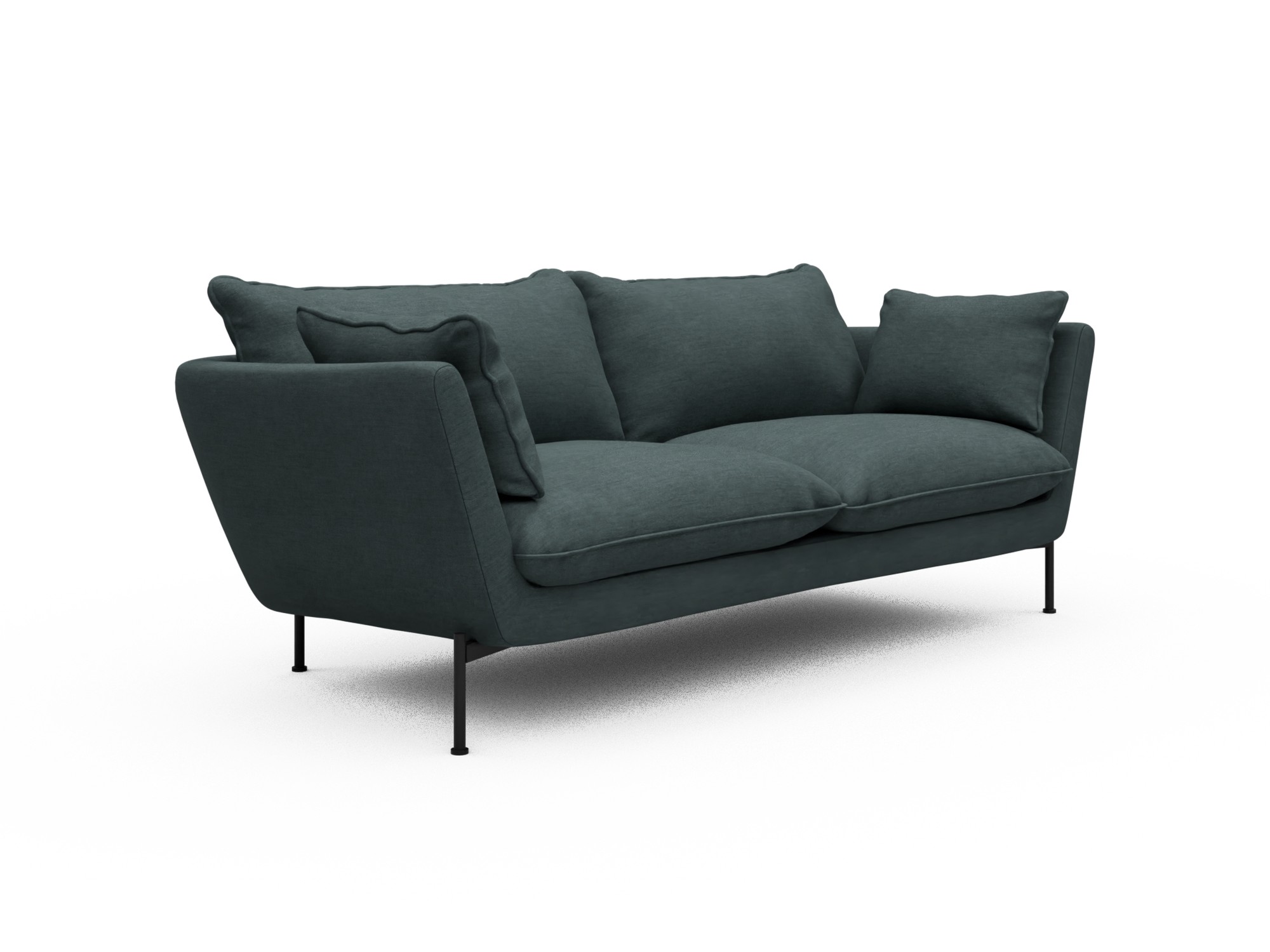 Skandi Home Sofa Anton Soft 2-Sitzer Vivus-Blue moebelfaktor