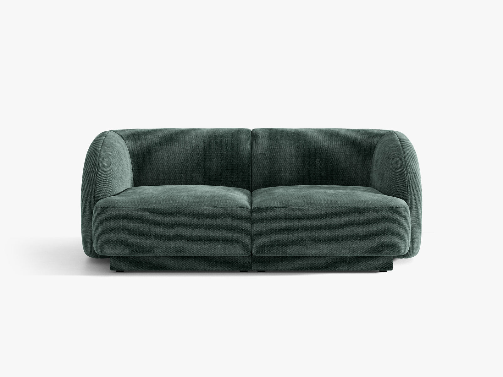 Micadoni Sofa Miley 2-Sitzer Chenille Haga Petrol