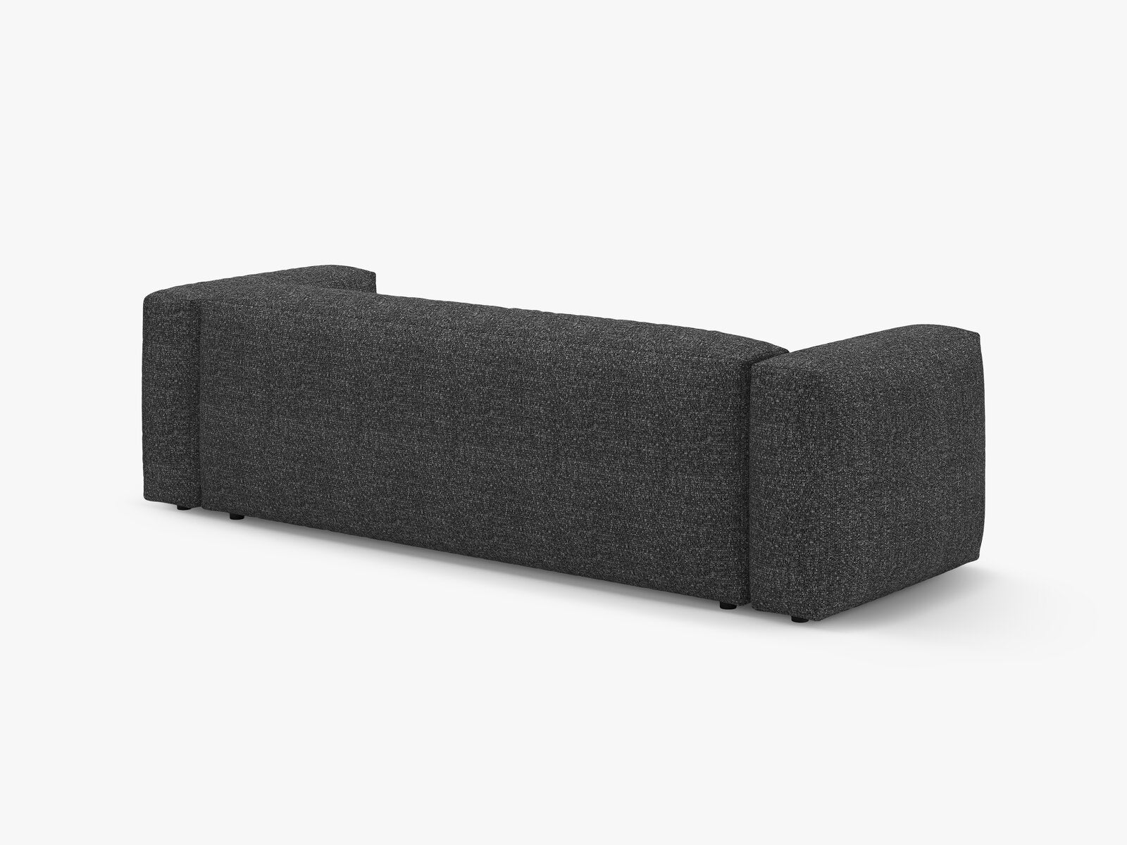 Micadoni Martina Sofa mit Bettfunktion Boucle Monet Anthrazit