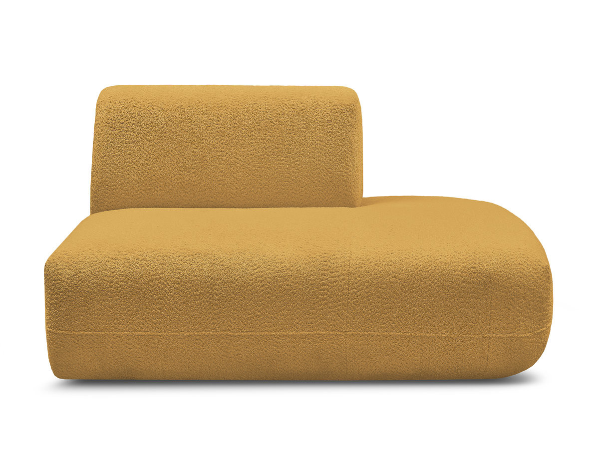 Bobochic Anda Sofamodul 2-Sitzer Chenille Gelb Ecke rechts