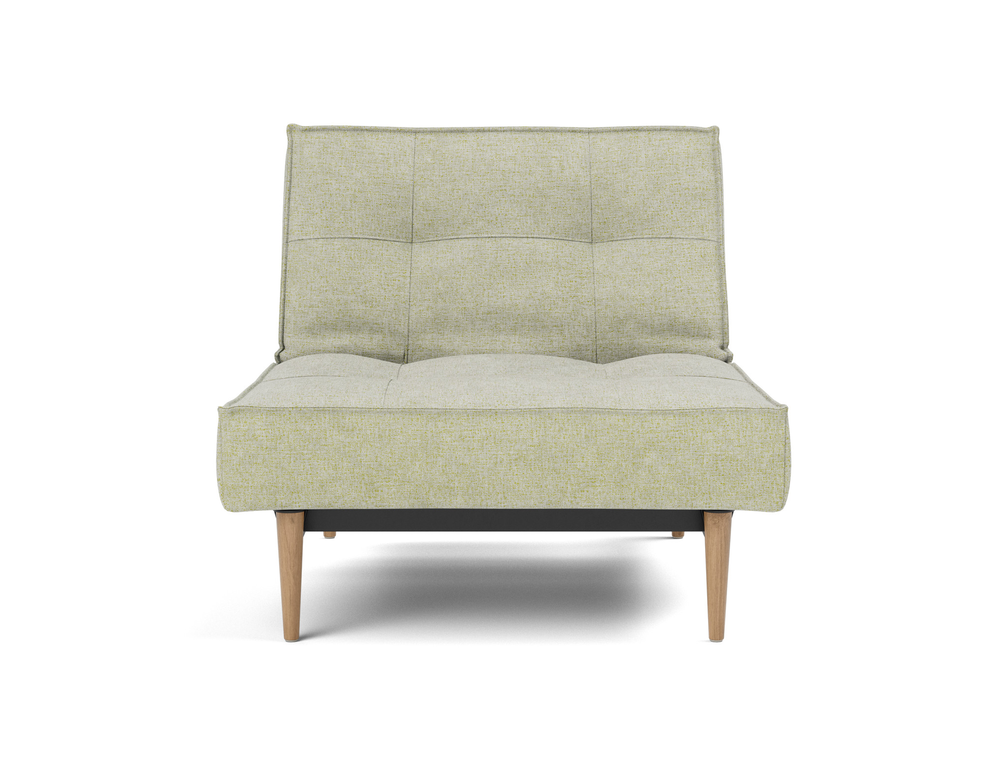 Sessel Splitback Flachgewebe Avella 280-Sand Beine Styletto Eiche hell
