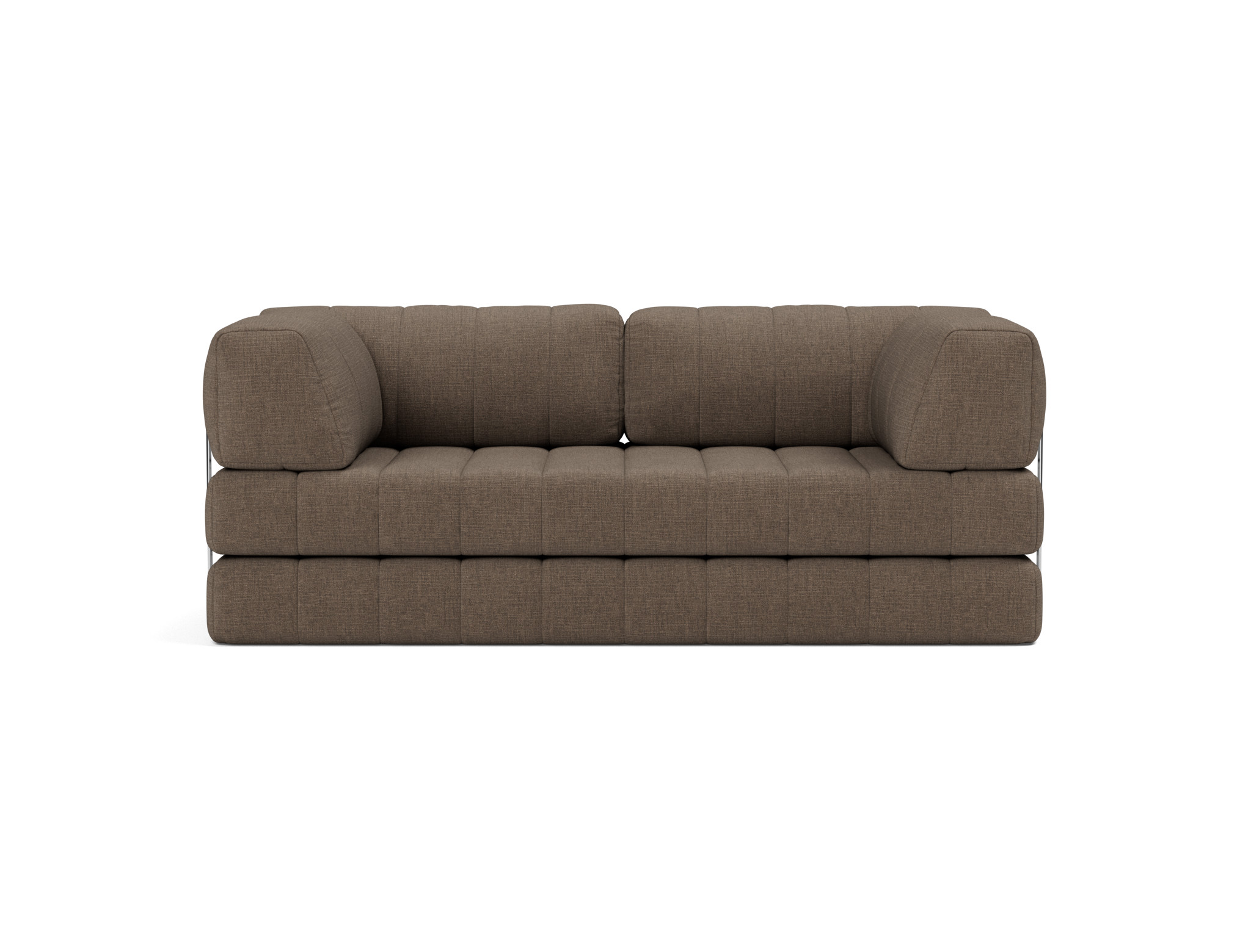 Schlafsofa CozyPad mit Armlehnen Chenille Esina 411-Cedar-Brown