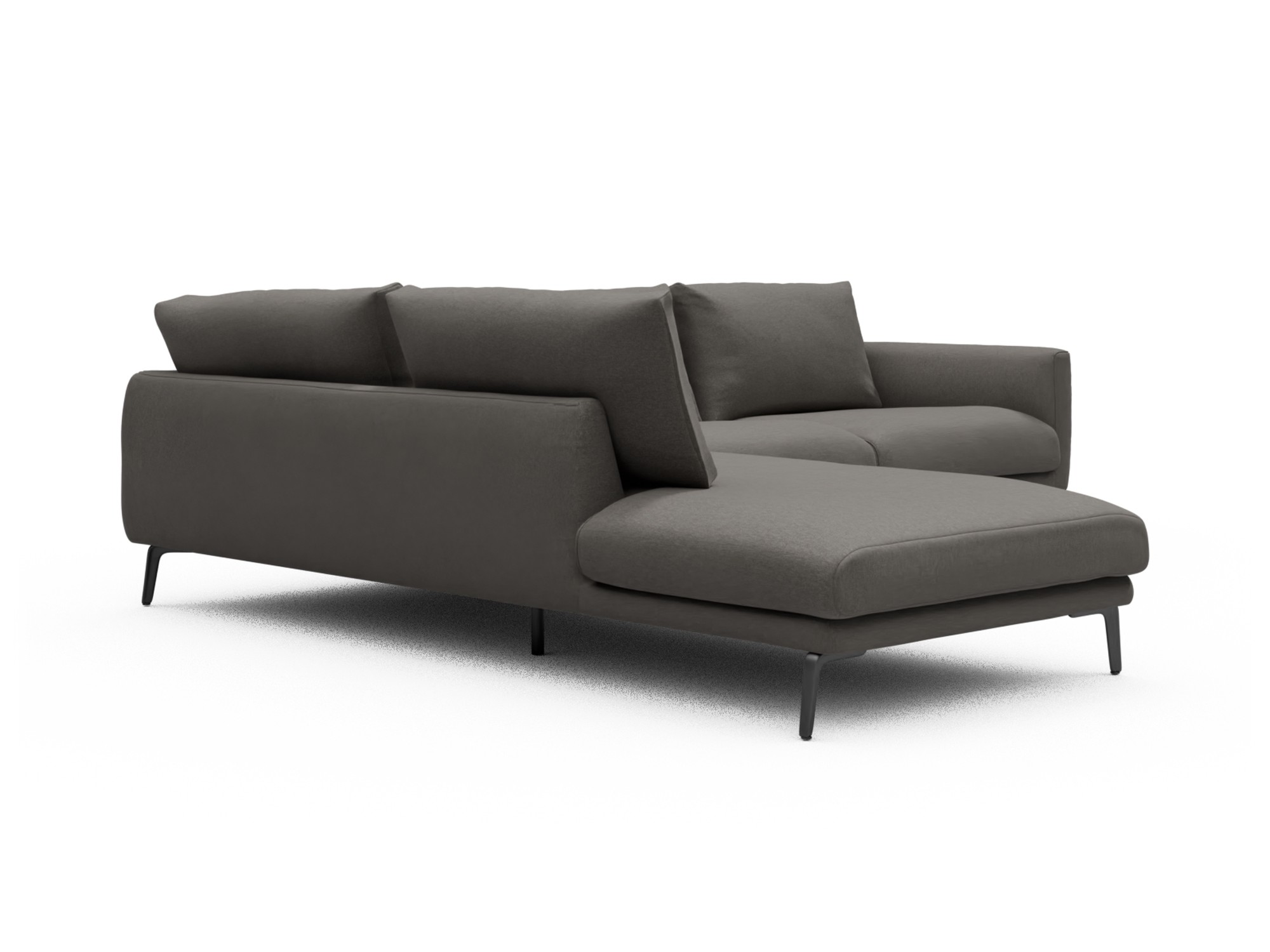 Skandi Home Ecksofa Karl Relax-Ecke links mit 2,5-Sitzer Satya-Taupe moebelfaktor