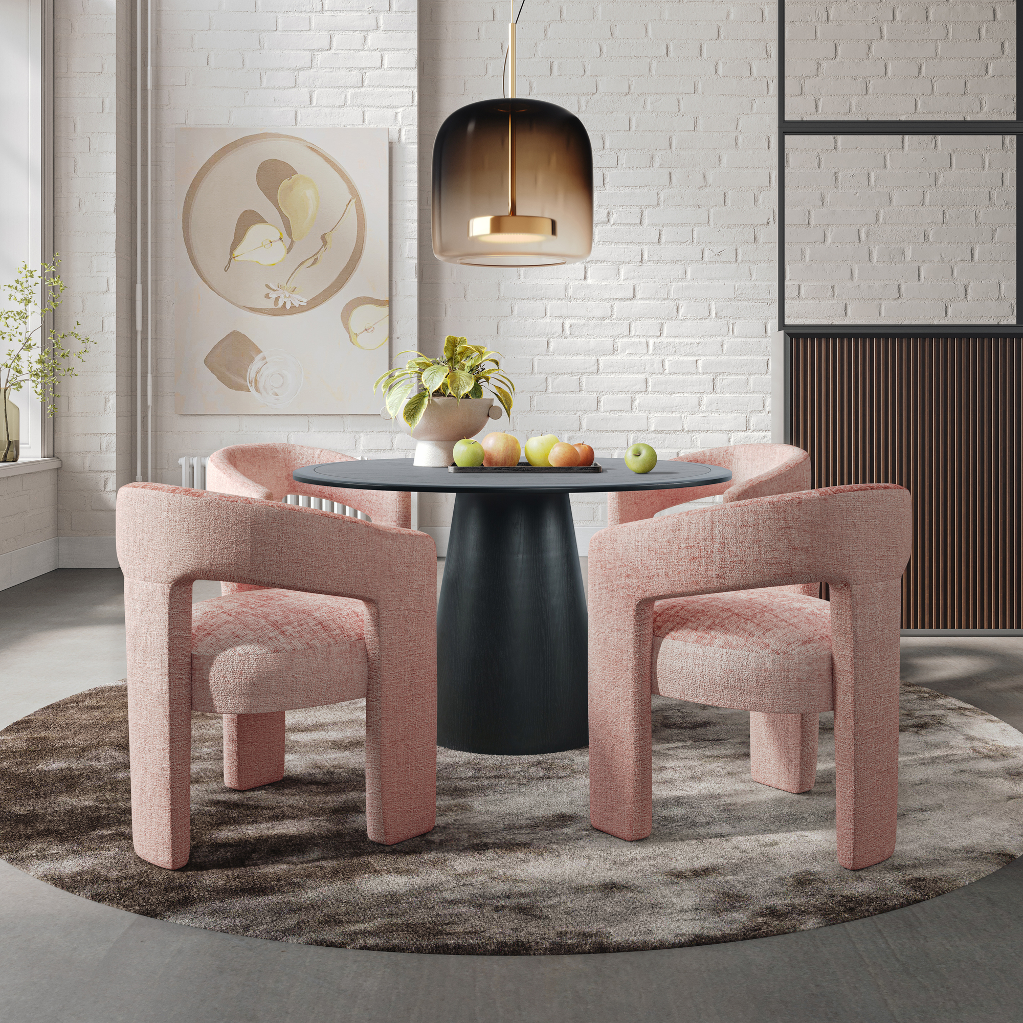 Livin Hill Polsterstuhl Leith 62 × 58 × 75 cm Zartrosa