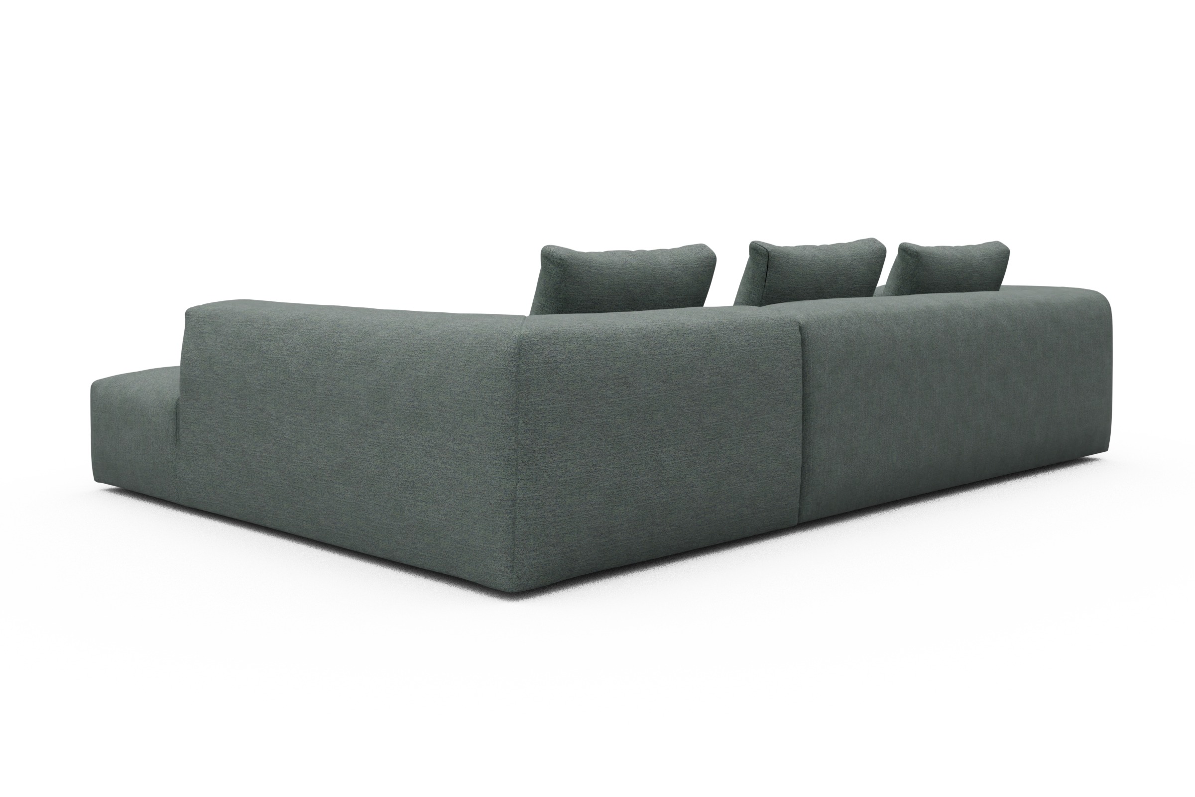 Ecksofa Fred Relax-Ecke rechts mit 2,5-Sitzer Carreno-Ice-Blue