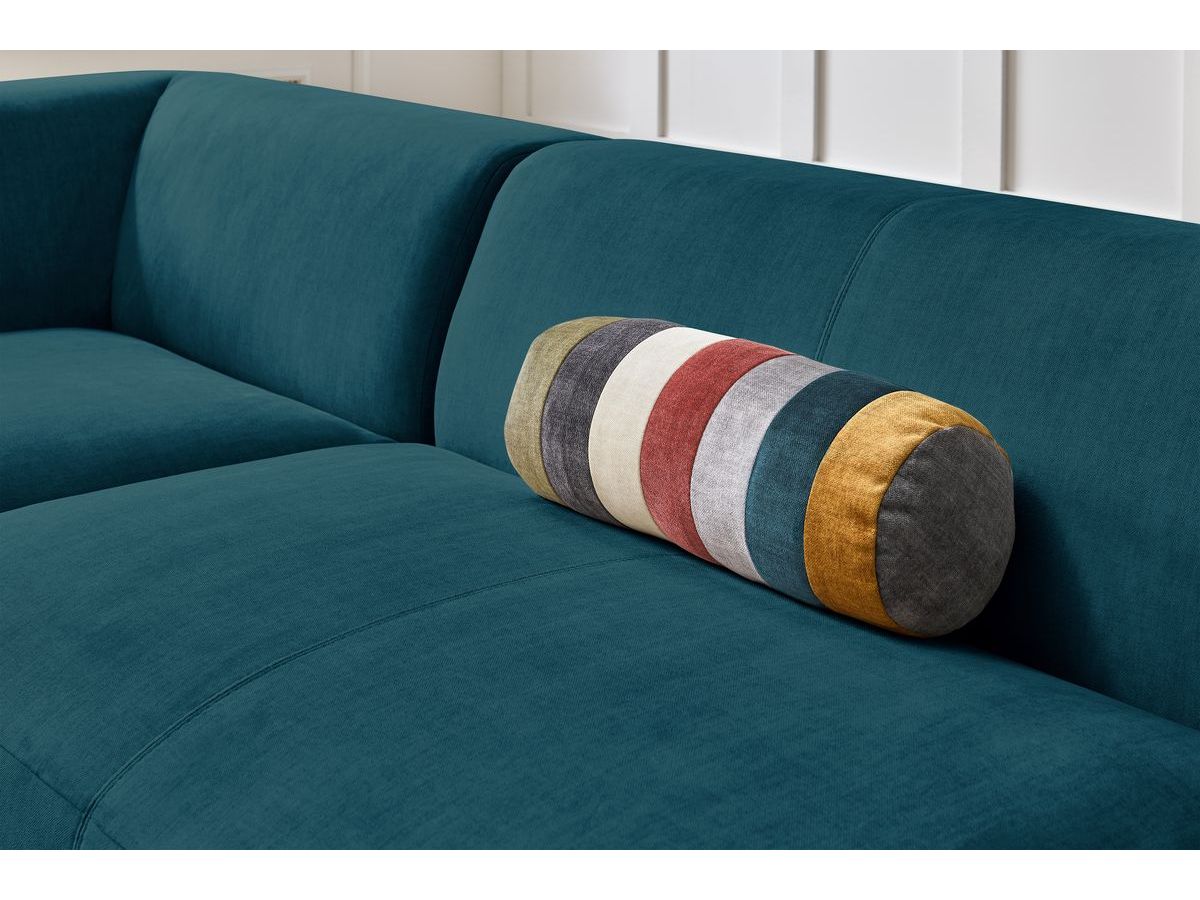 Bobochic Lavena Wohnlandschaft 359 × 220 cm Samt Dunkelblau Ecke rechts