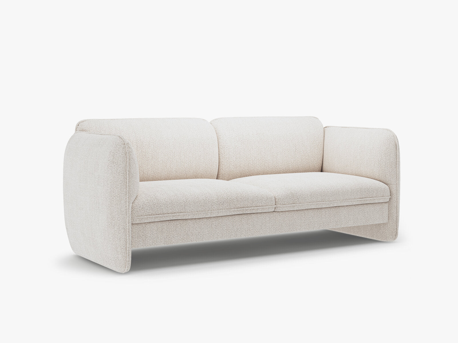 Micadoni Georgia Sofa 3-Sitzer Chenille SILENCIO Helles Beige