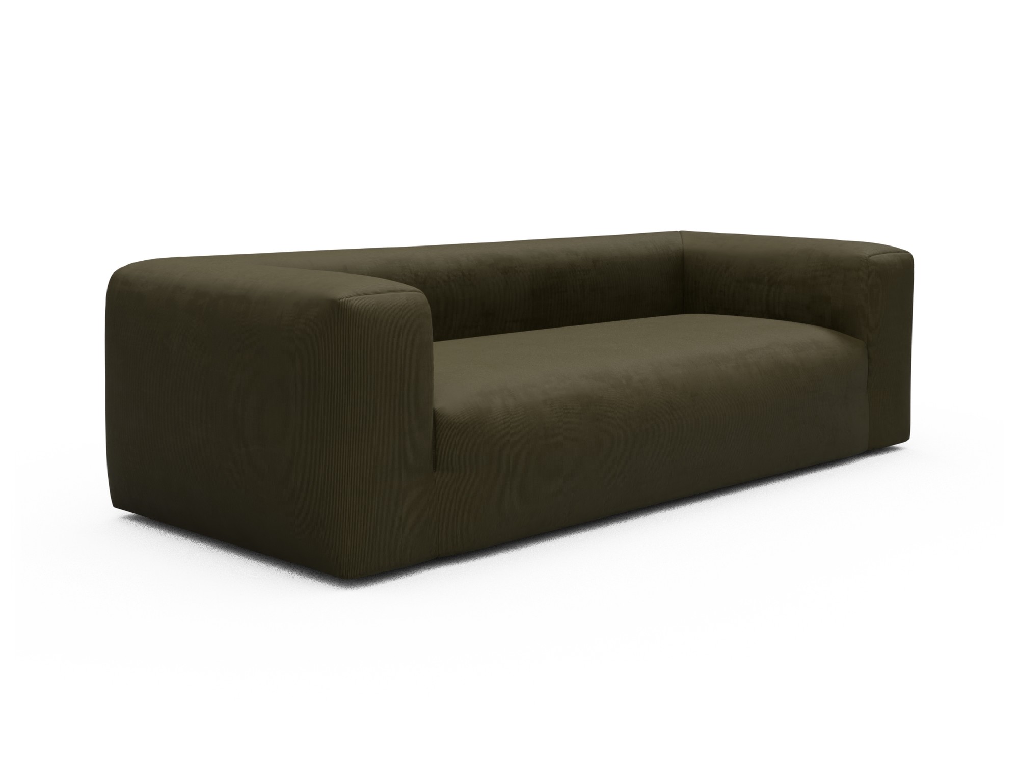 Skandi Home Sofa Fred 3-Sitzer Cordufine-Pine-Green moebelfaktor