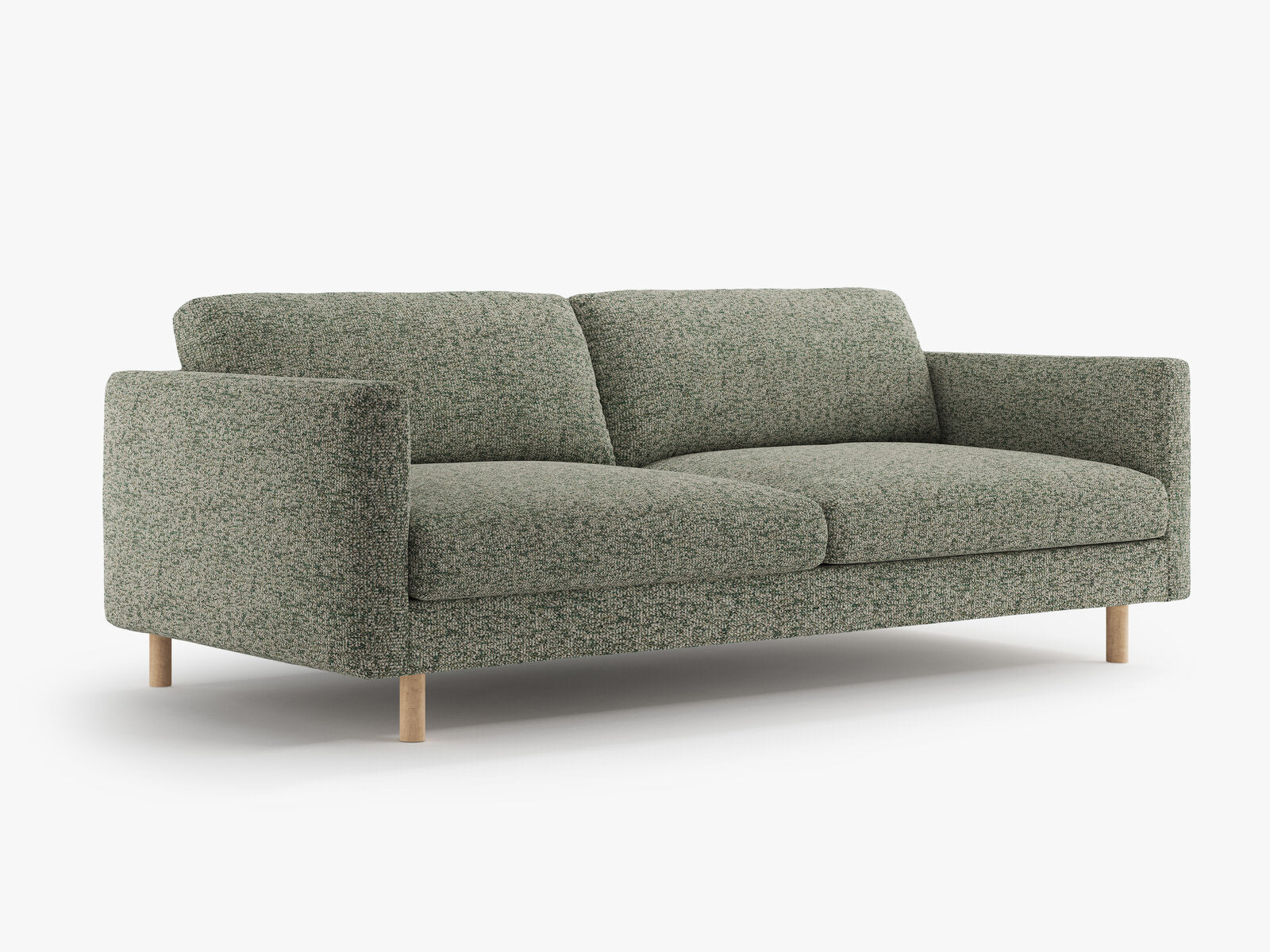 Micadoni Sofa Eden 4-Sitzer Strukturierter Stoff Moßgrün Melange