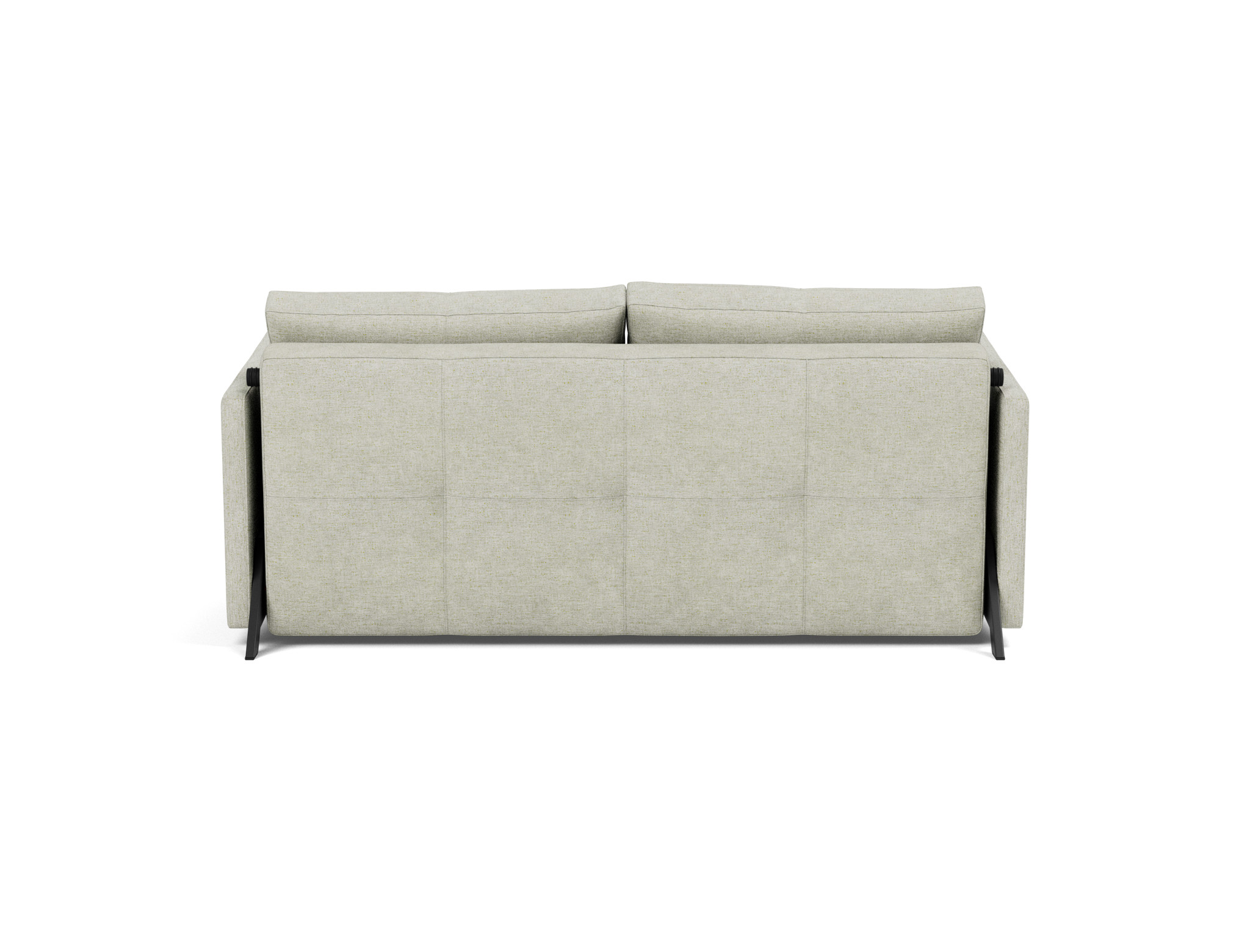 Schlafsofa Cubed mit Armlehnen 160 Flachgewebe Avella 280-Sand