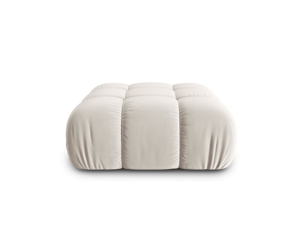 Cosmopolitan Design Pouf Cortina Samt Bluvel Dunkelbeige