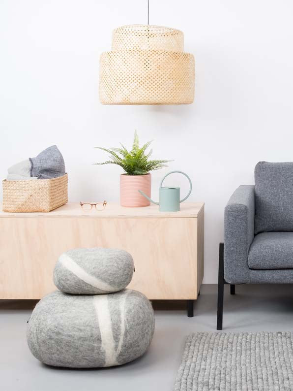 myfelt Carl Filz-Kieselstein Grau meliert 60 x 48 x 31 cm