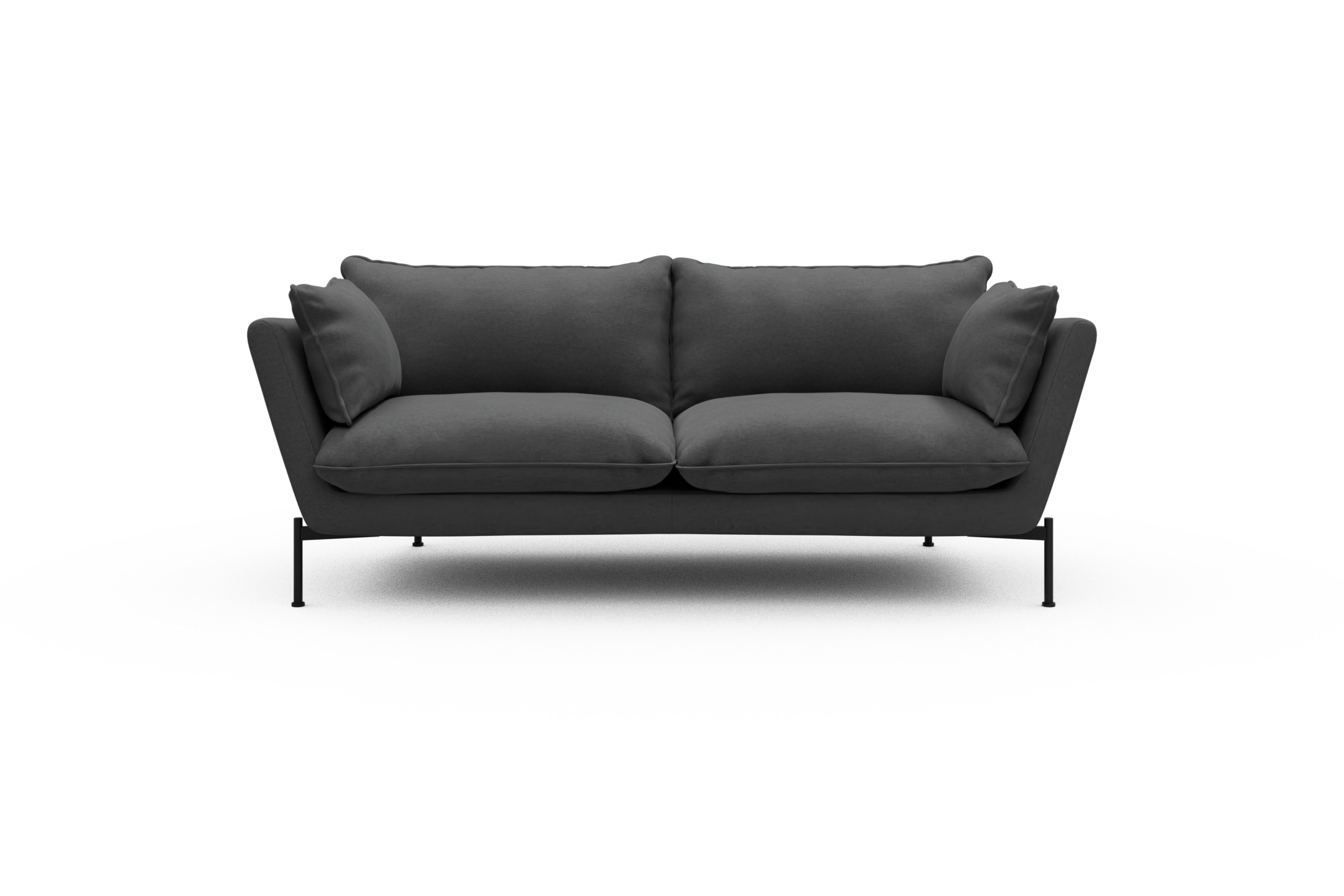 Skandi Home Sofa Anton PREMIUM 2-Sitzer Satya-Zinc moebelfaktor